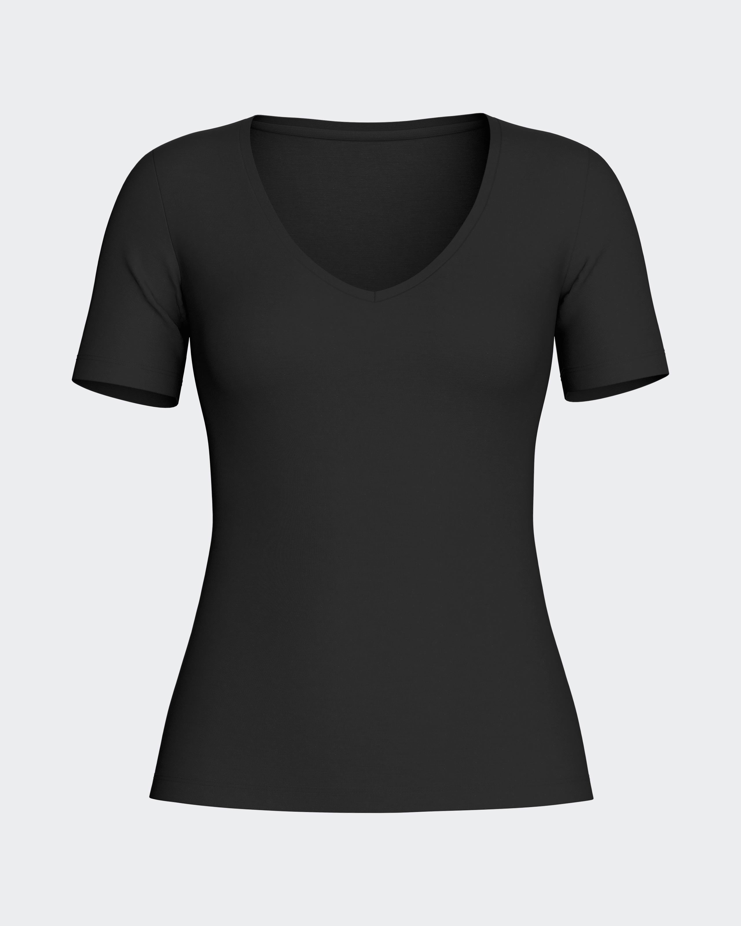 T-Shirt aus Woll-Lyocell