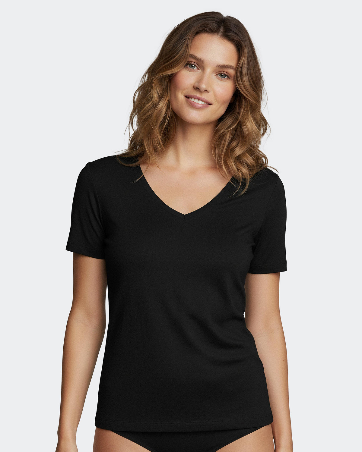 T-shirt of woman in Wool Lyocell