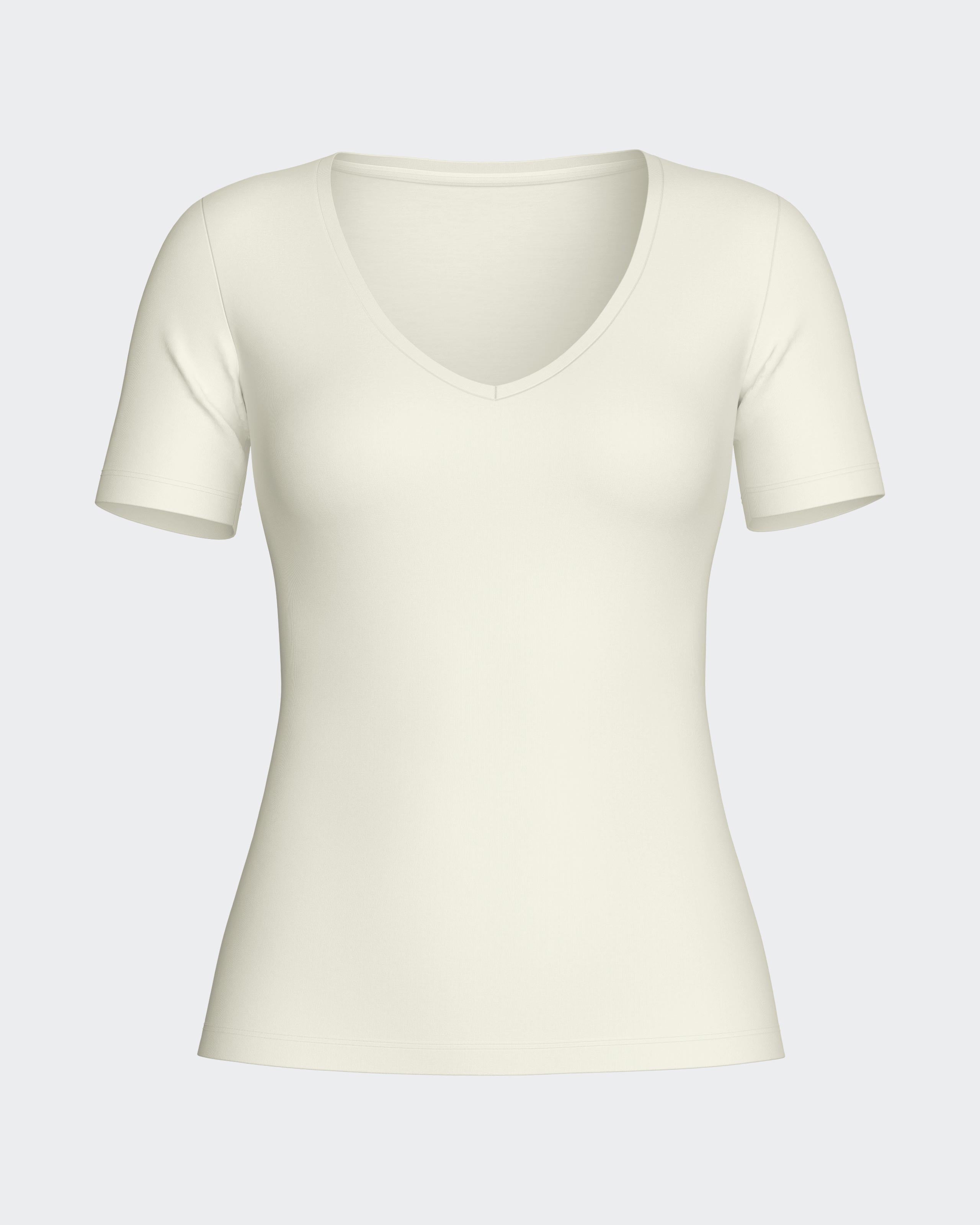 T-Shirt aus Woll-Lyocell