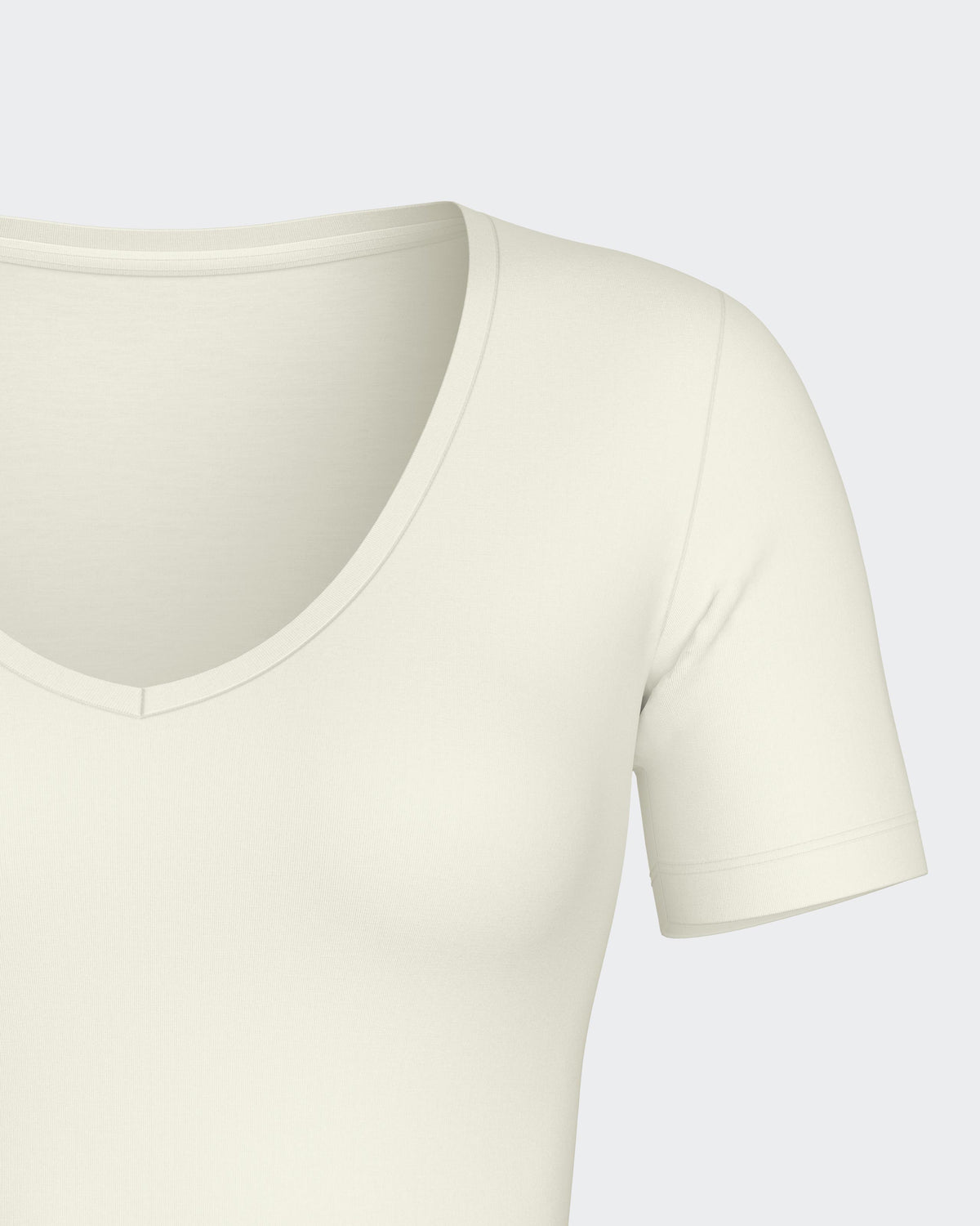 T-Shirt V Neck Wool Lyocell