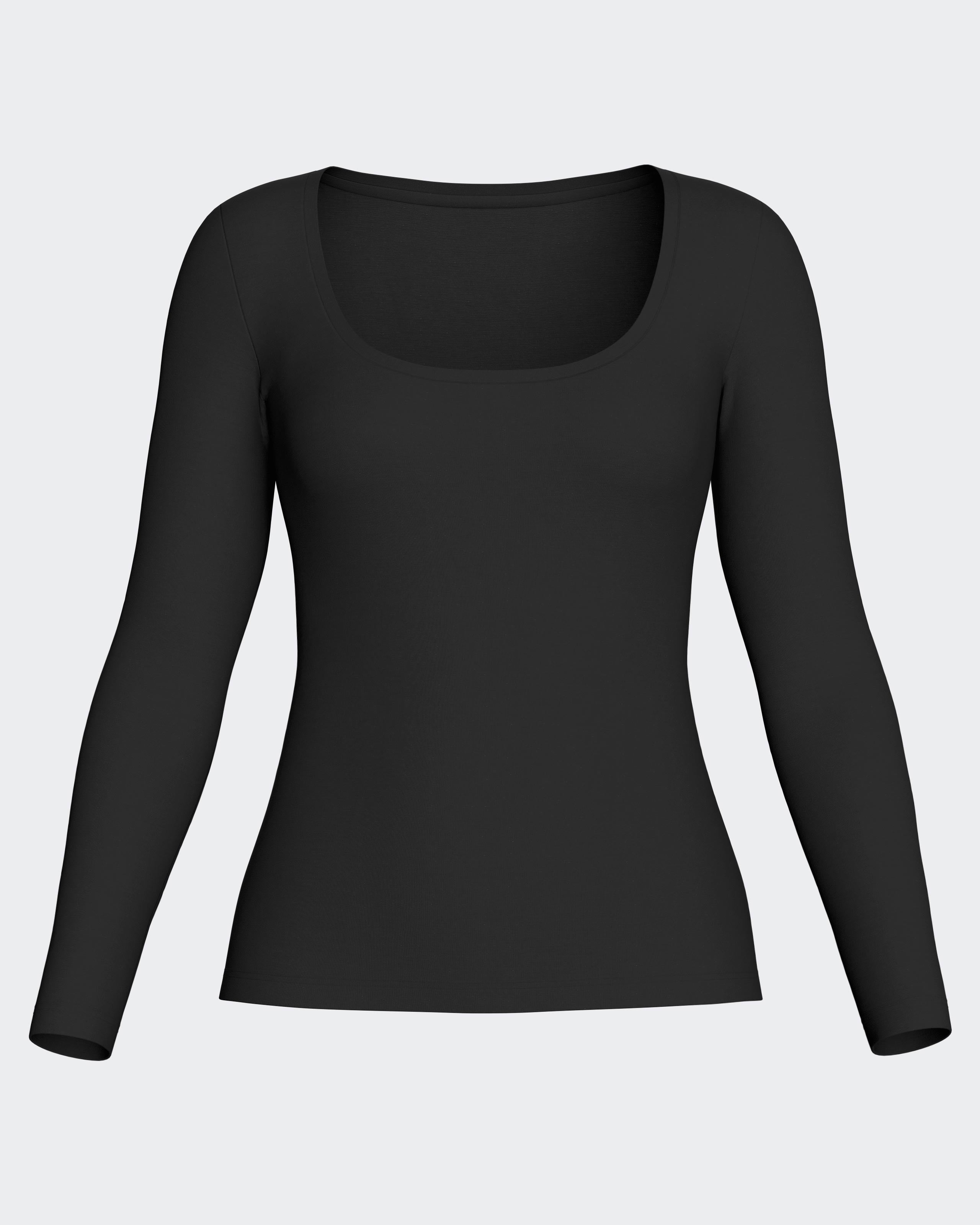 T-shirt manches longues de femme en Laine Lyocell