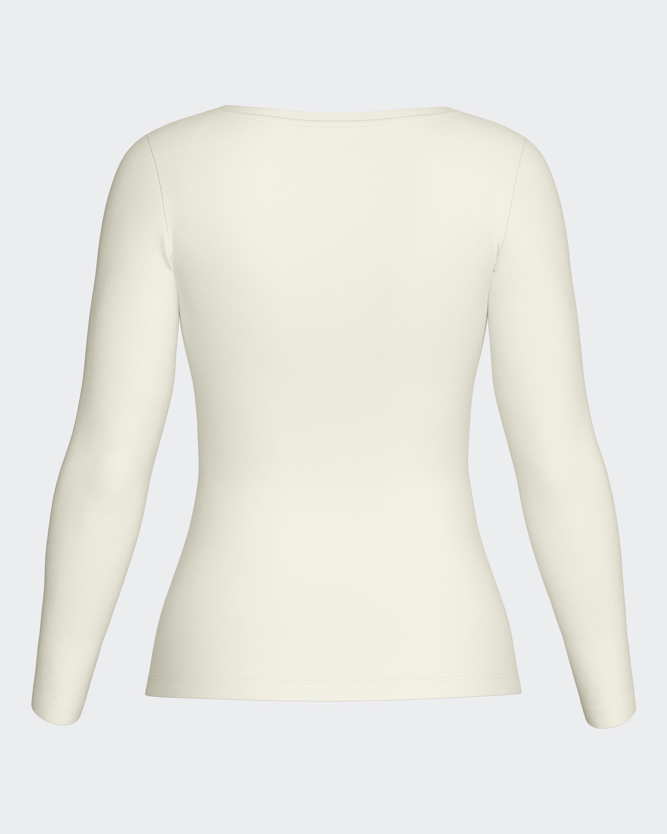 T-shirt long sleeves of woman in Wool Lyocell