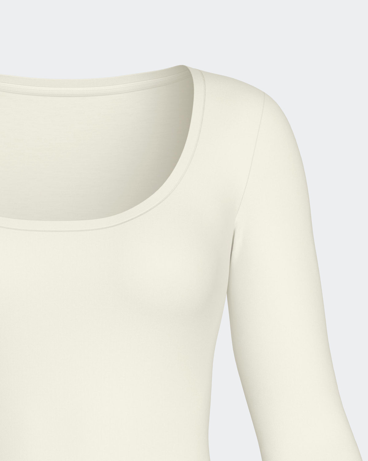 T-shirt long sleeves of woman in Wool Lyocell