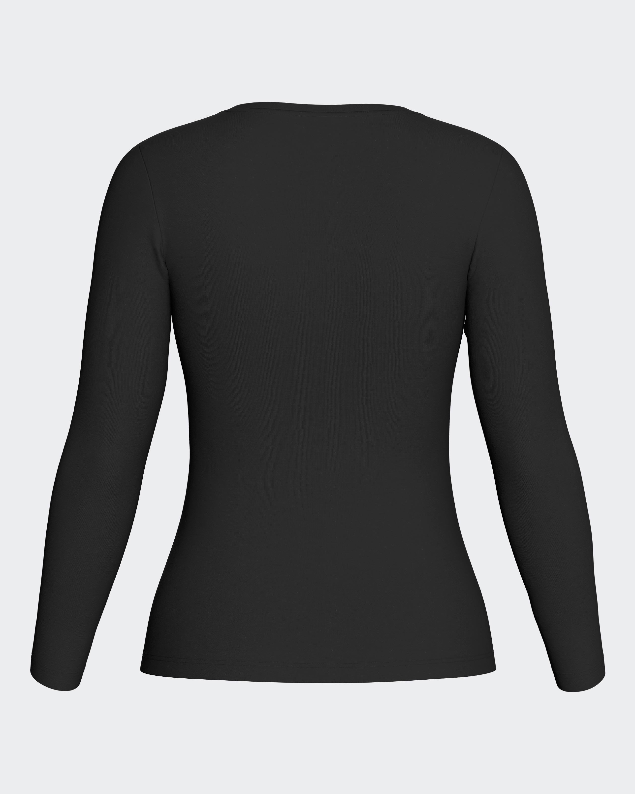 T-Shirt lange Ärmel aus Woll-Lyocell
