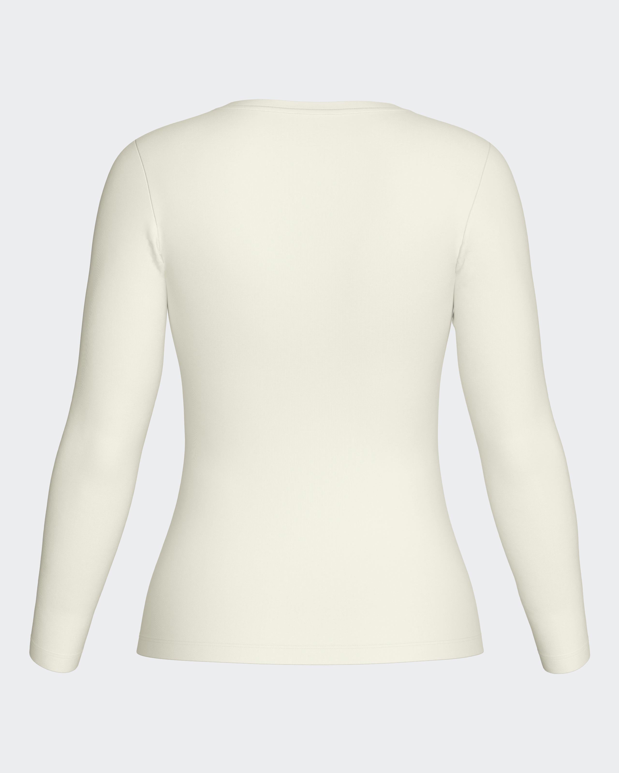 T-shirt long sleeves of woman in Wool Lyocell