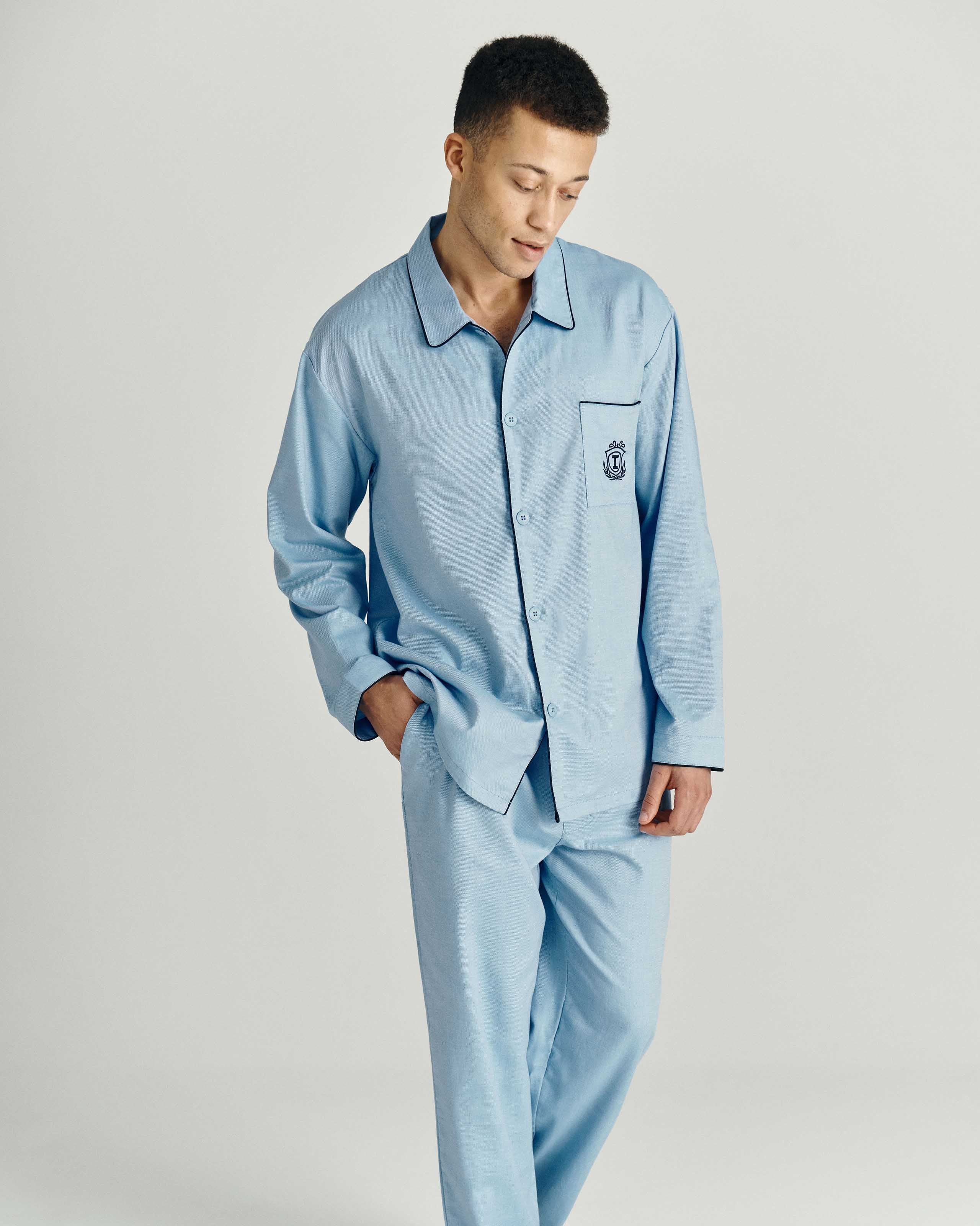 Pijama de hombre de tela