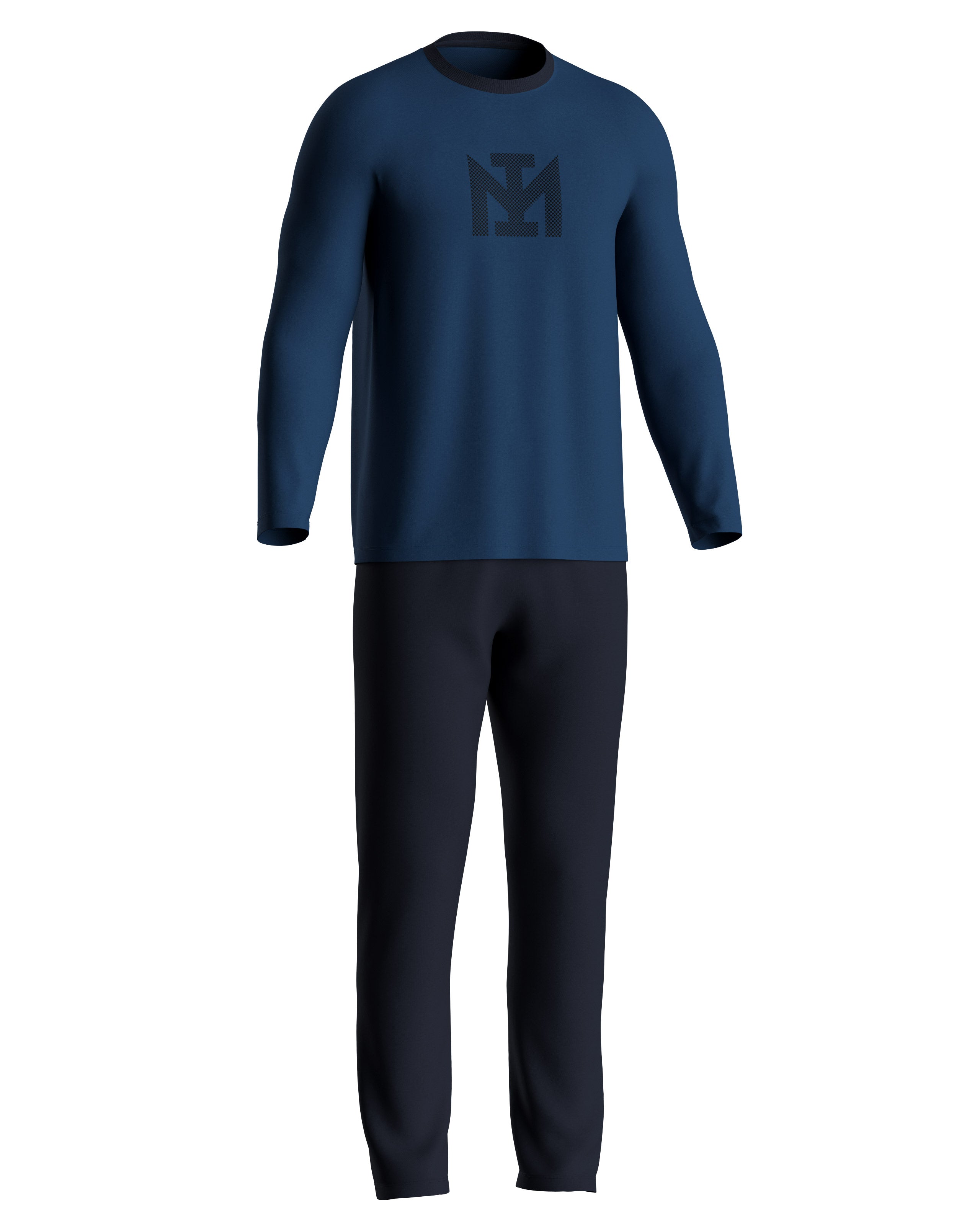 Pyjama cardé en coton