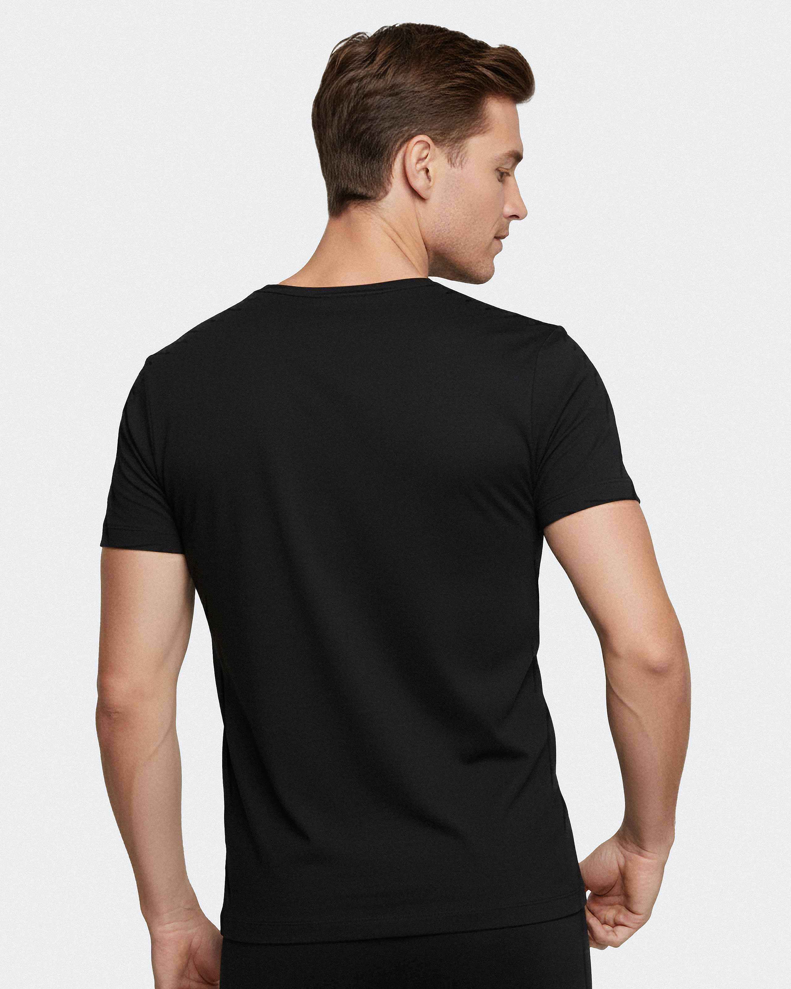 Herren-T-Shirt Thermo mit V-Ausschnitt