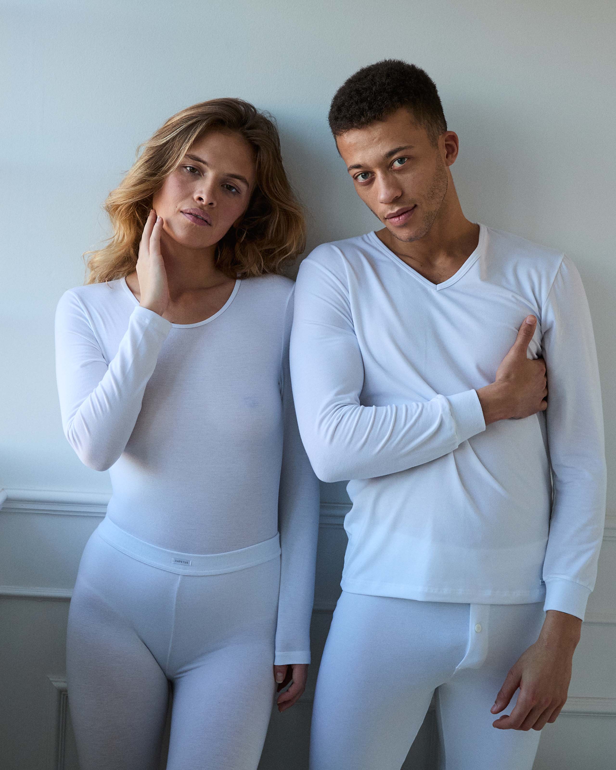 Camisola de homem gola V Thermo