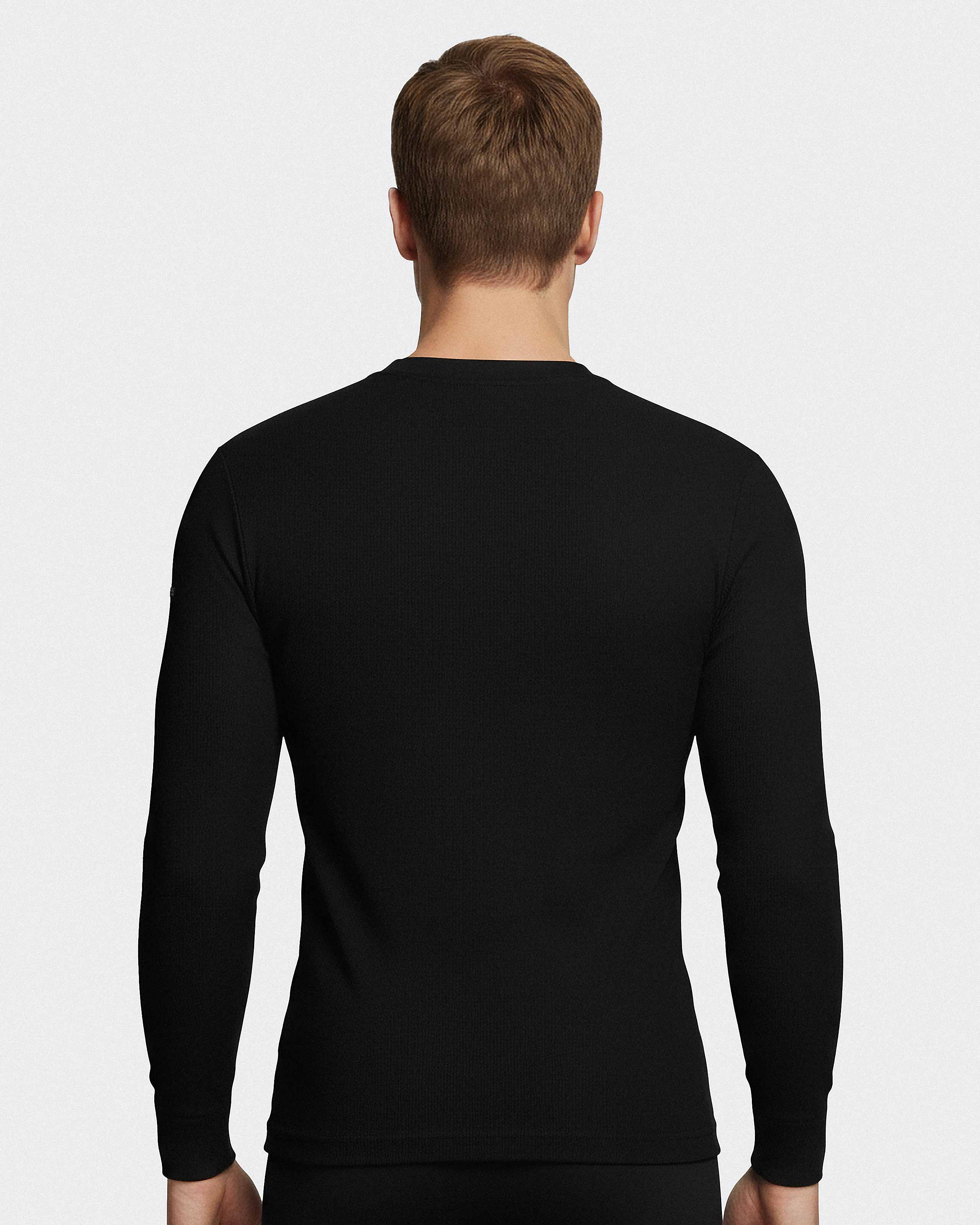 Long Sleeve O Neck Rib T-shirt Thermo