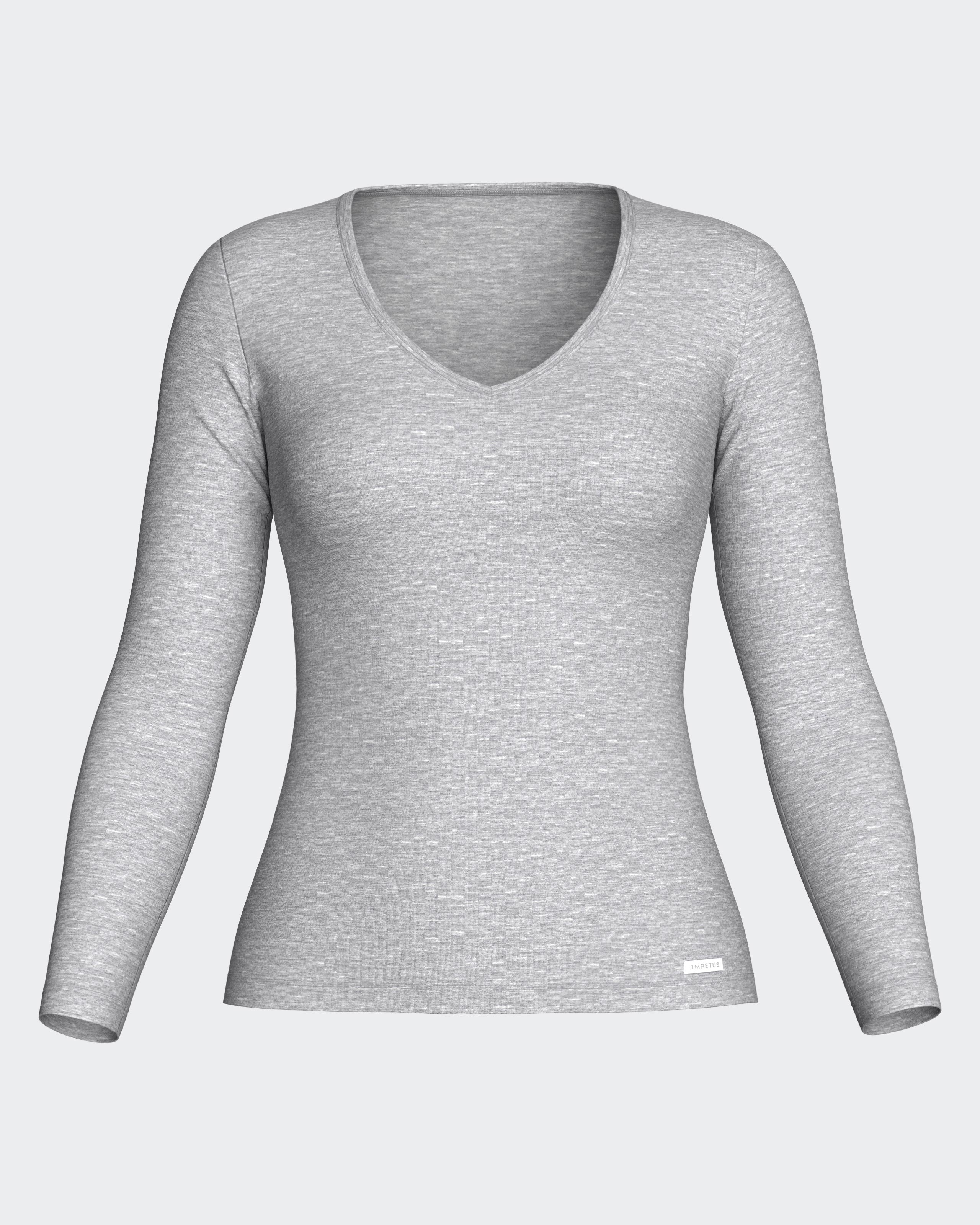 Long Sleeve T-Shirt V Neck Thermo