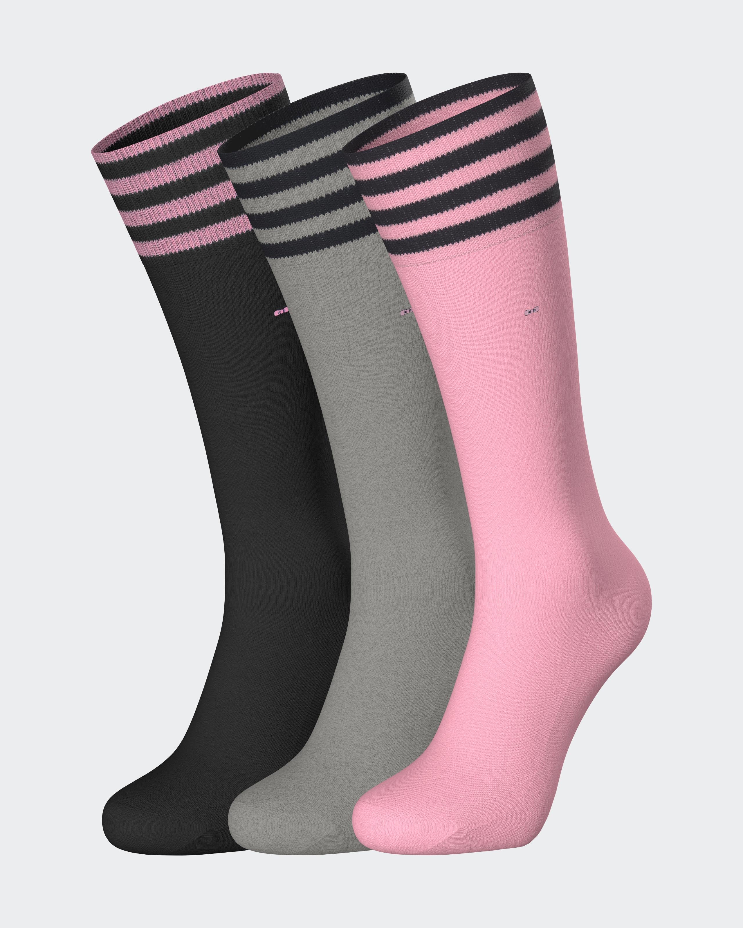 Lot de 3 paires chaussettes rayés