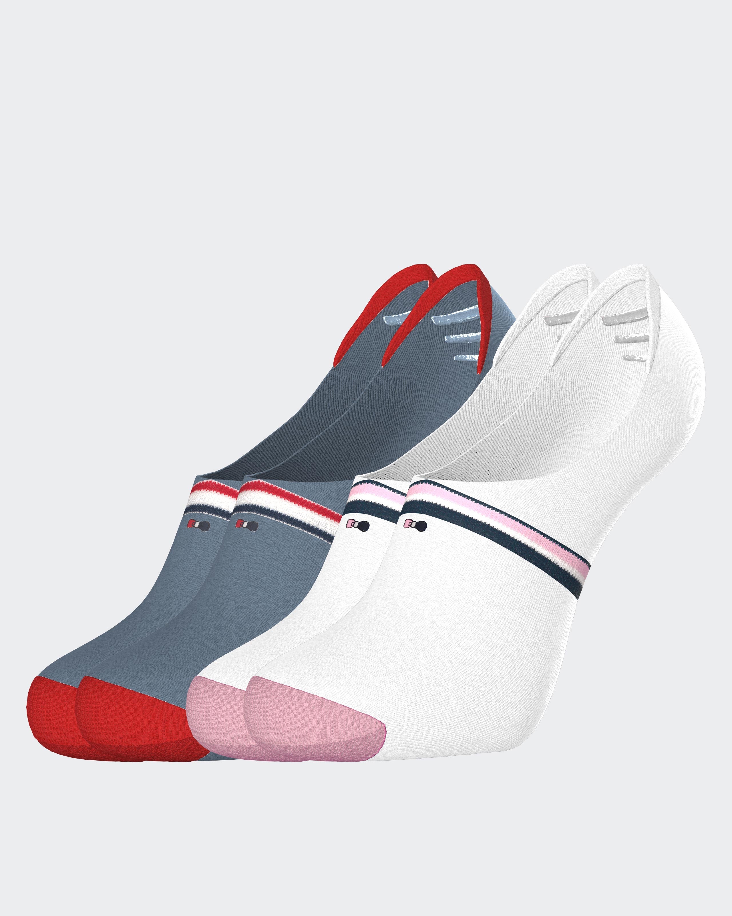 Lot de 2 paires socquettes avec logo