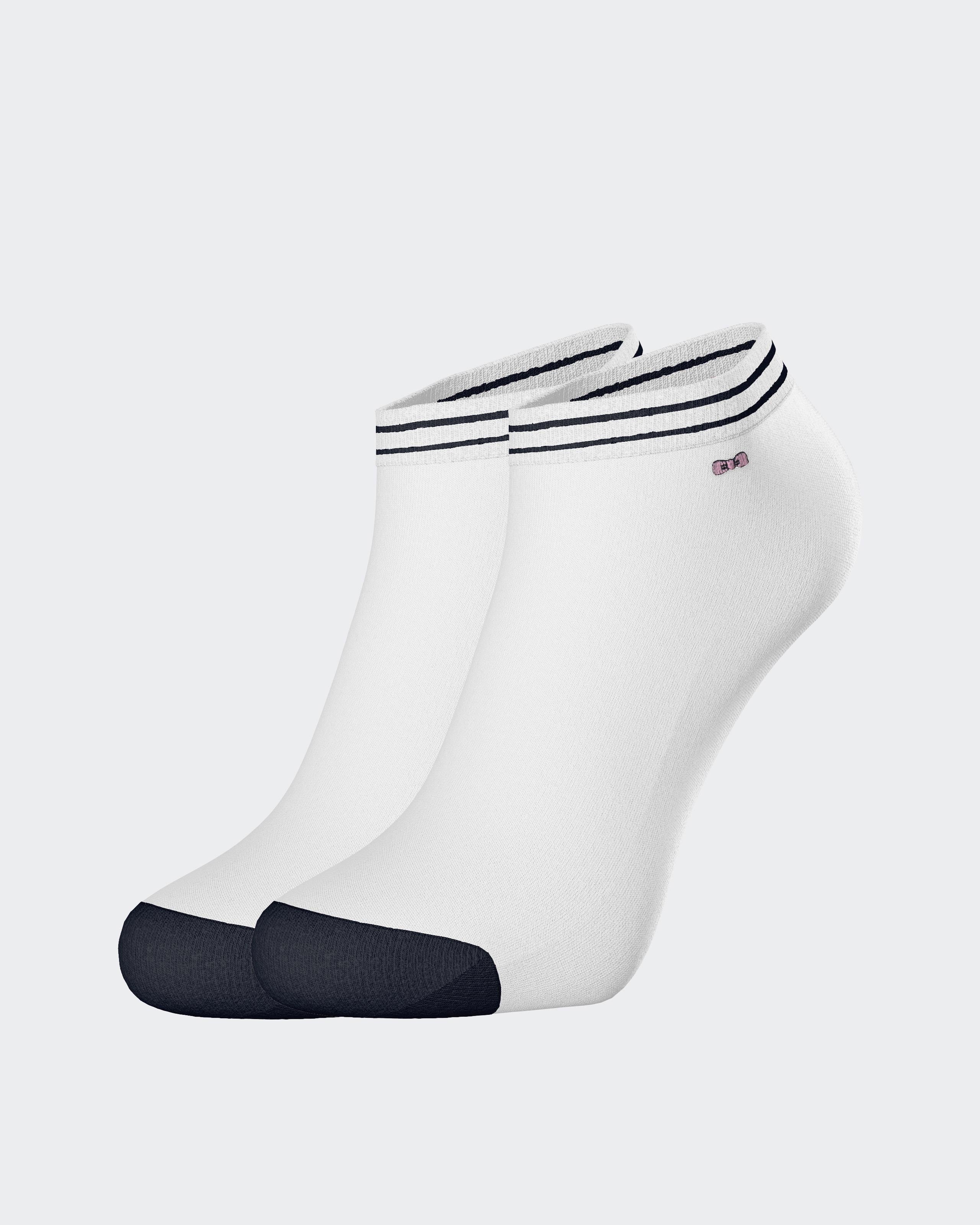 Socquettes à motif rayé