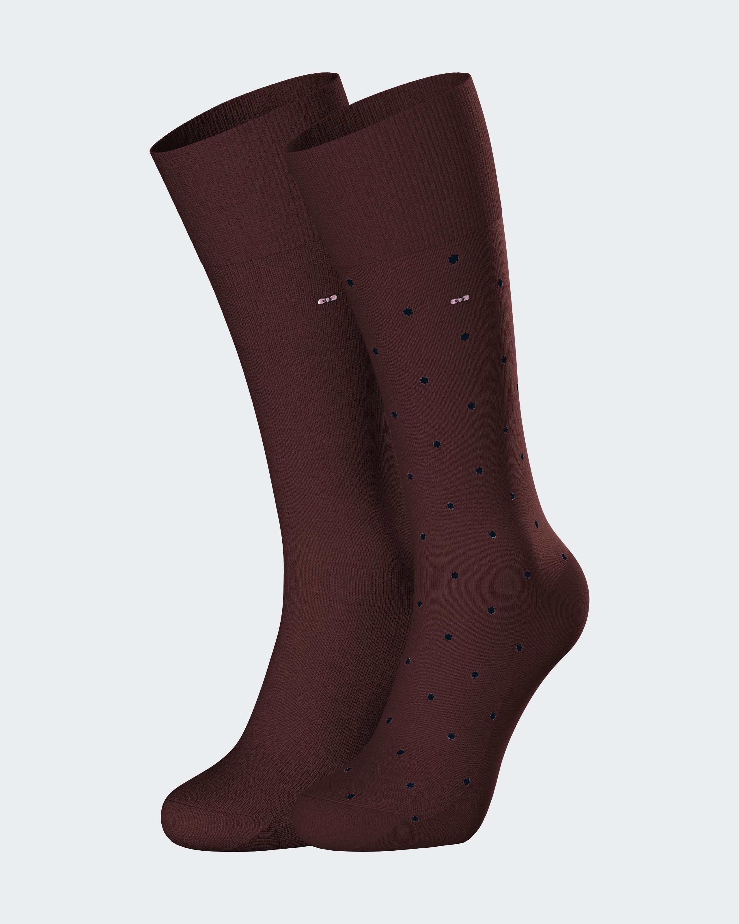 Lot de 2 paires Chaussettes à motifs