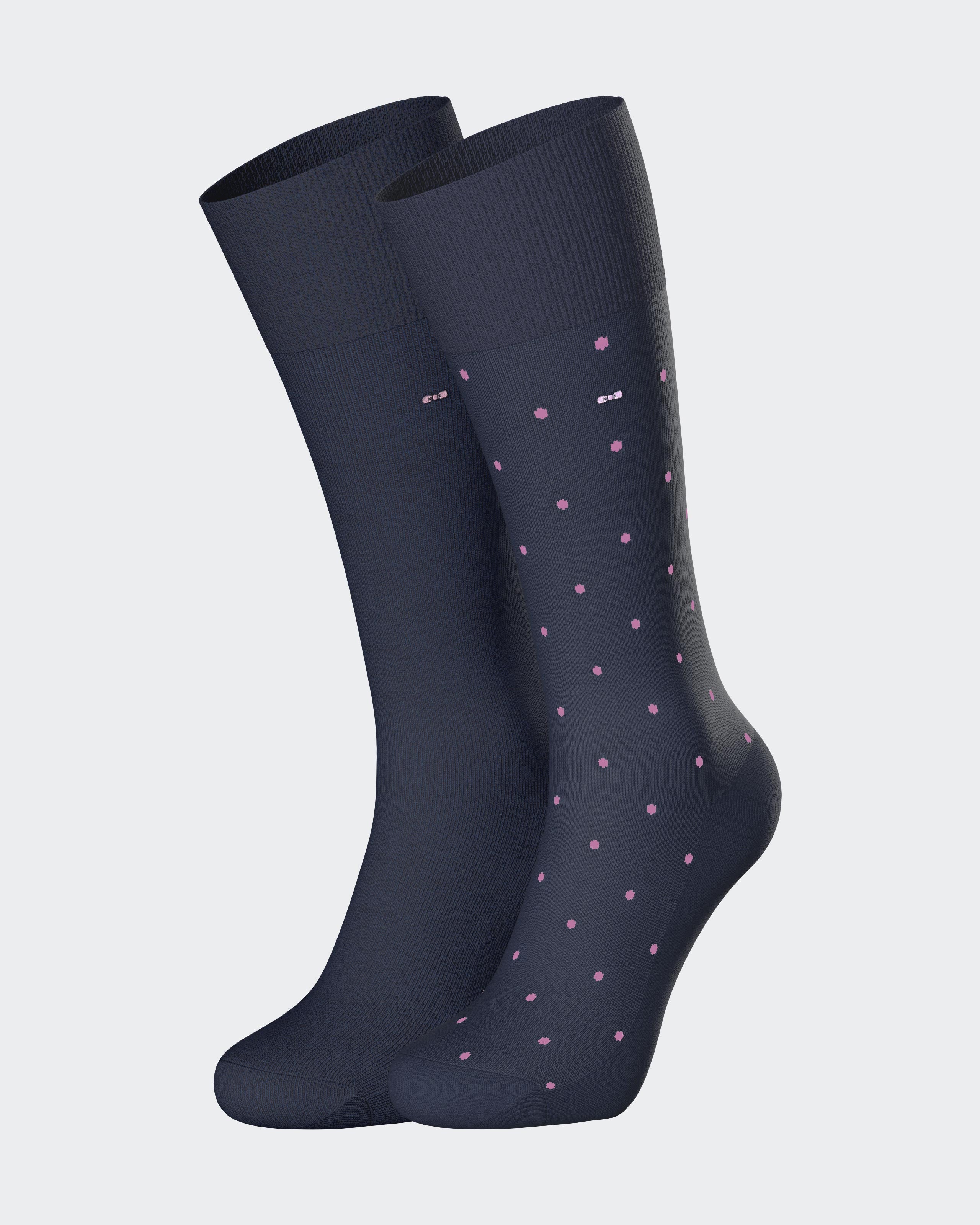 Lot de 2 paires Chaussettes à motifs