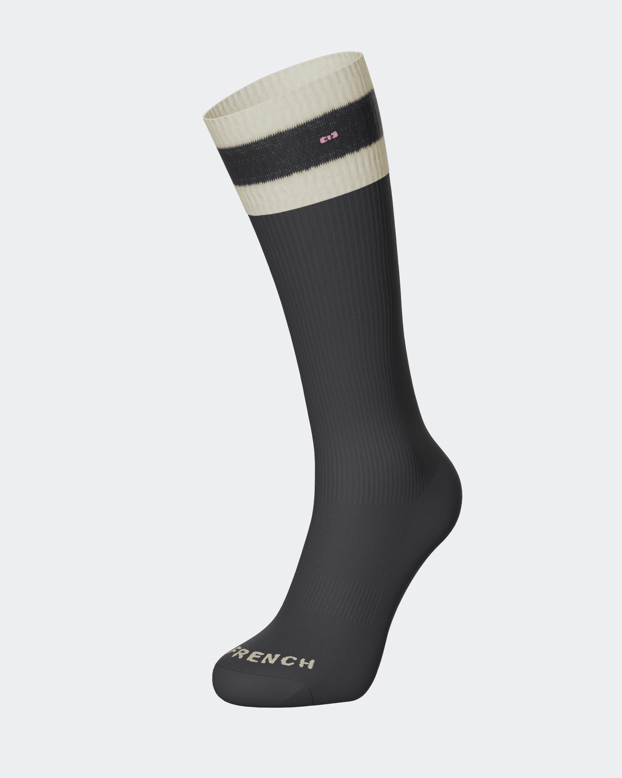 Chaussettes cannelées à rayures