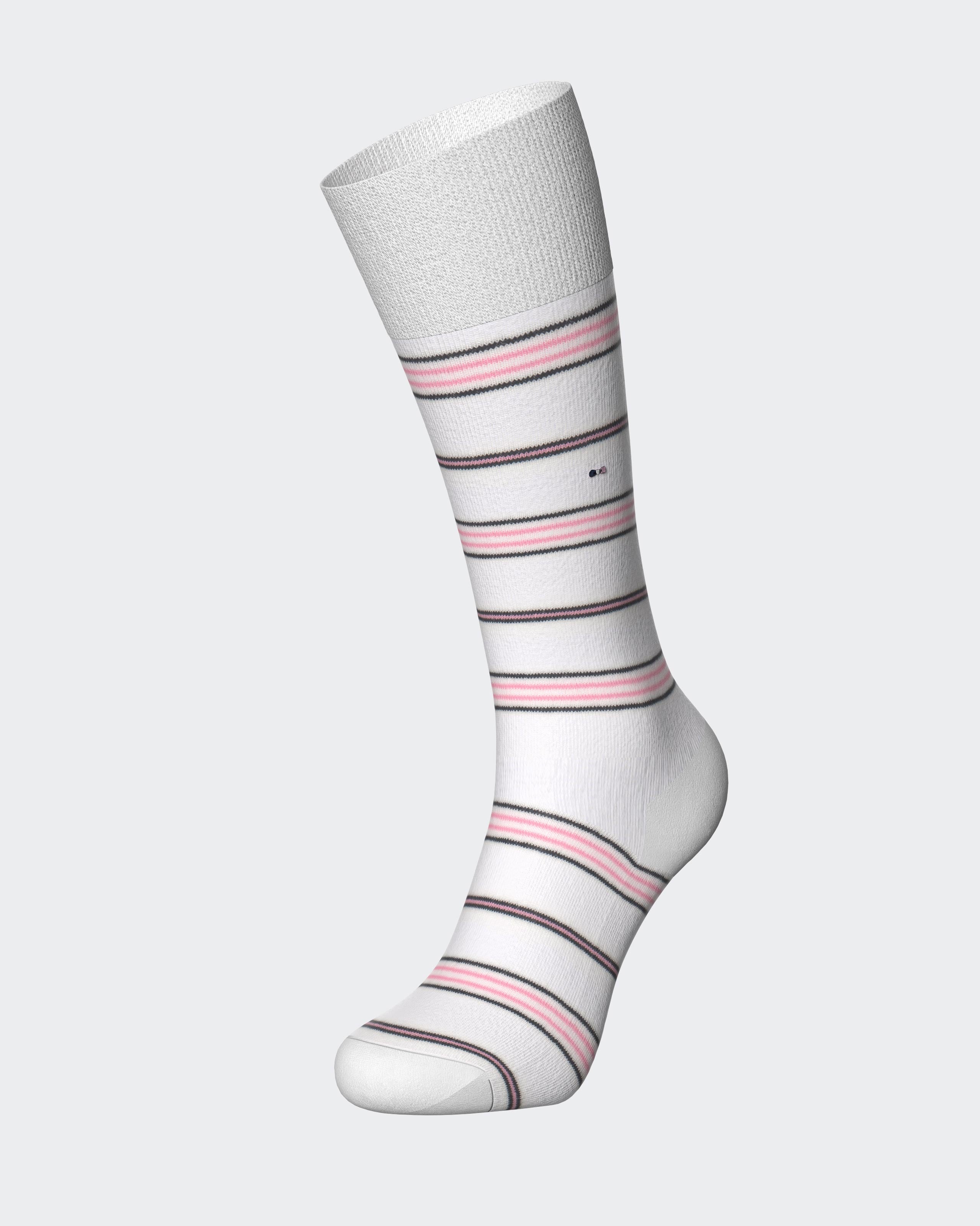 Chaussettes cannelées avec lettering