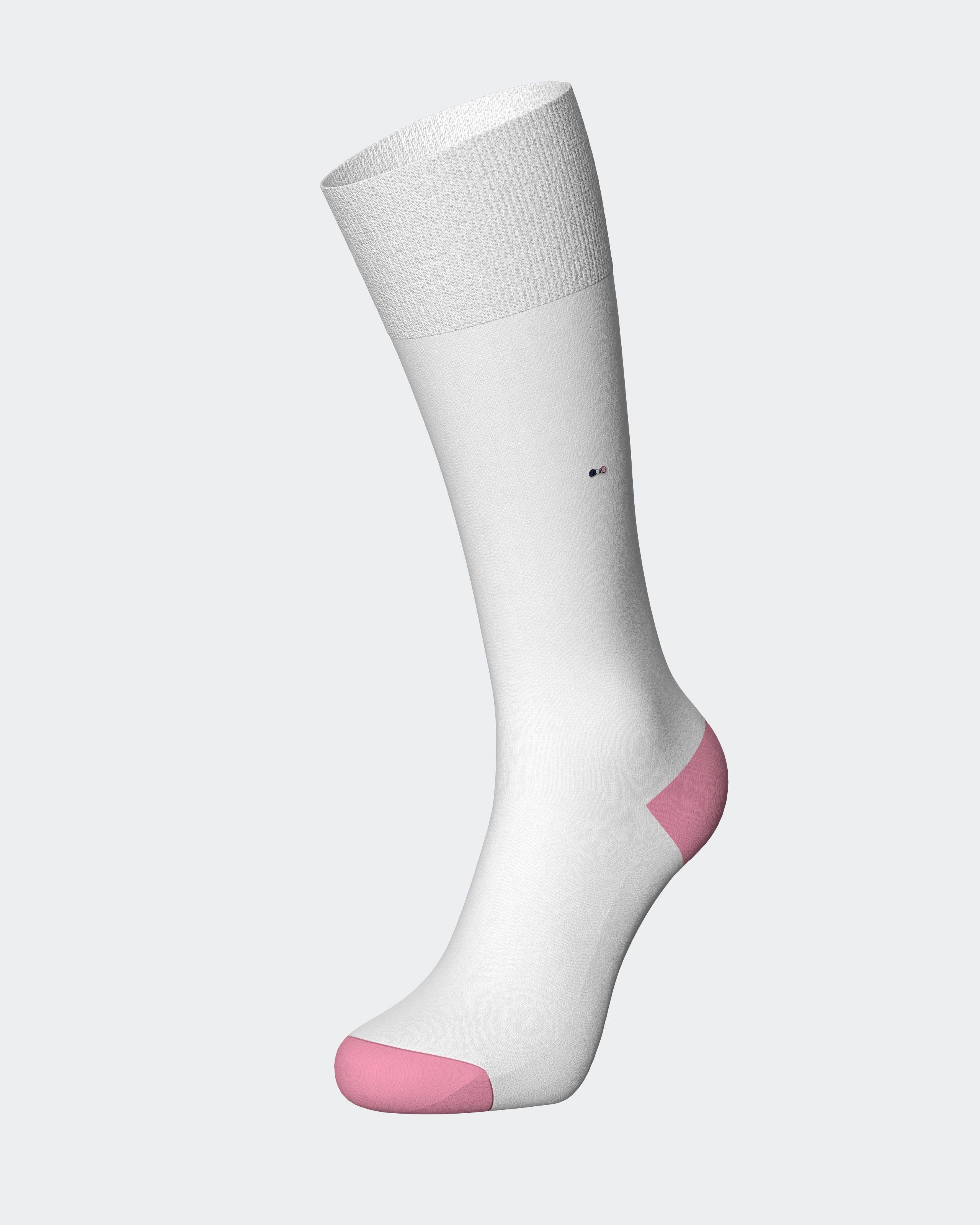 Ribbed socks with stripes