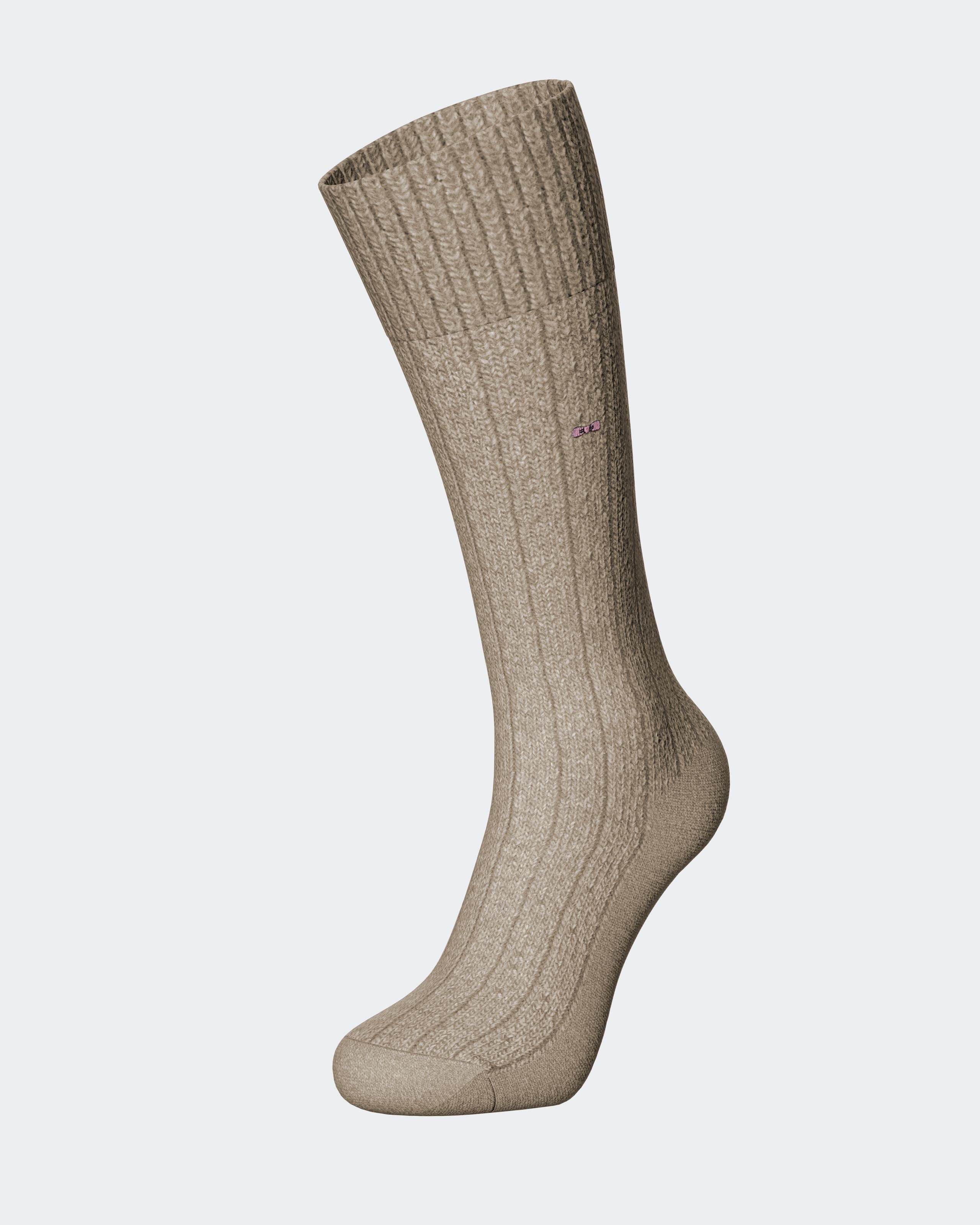 Ribbed woollen socks