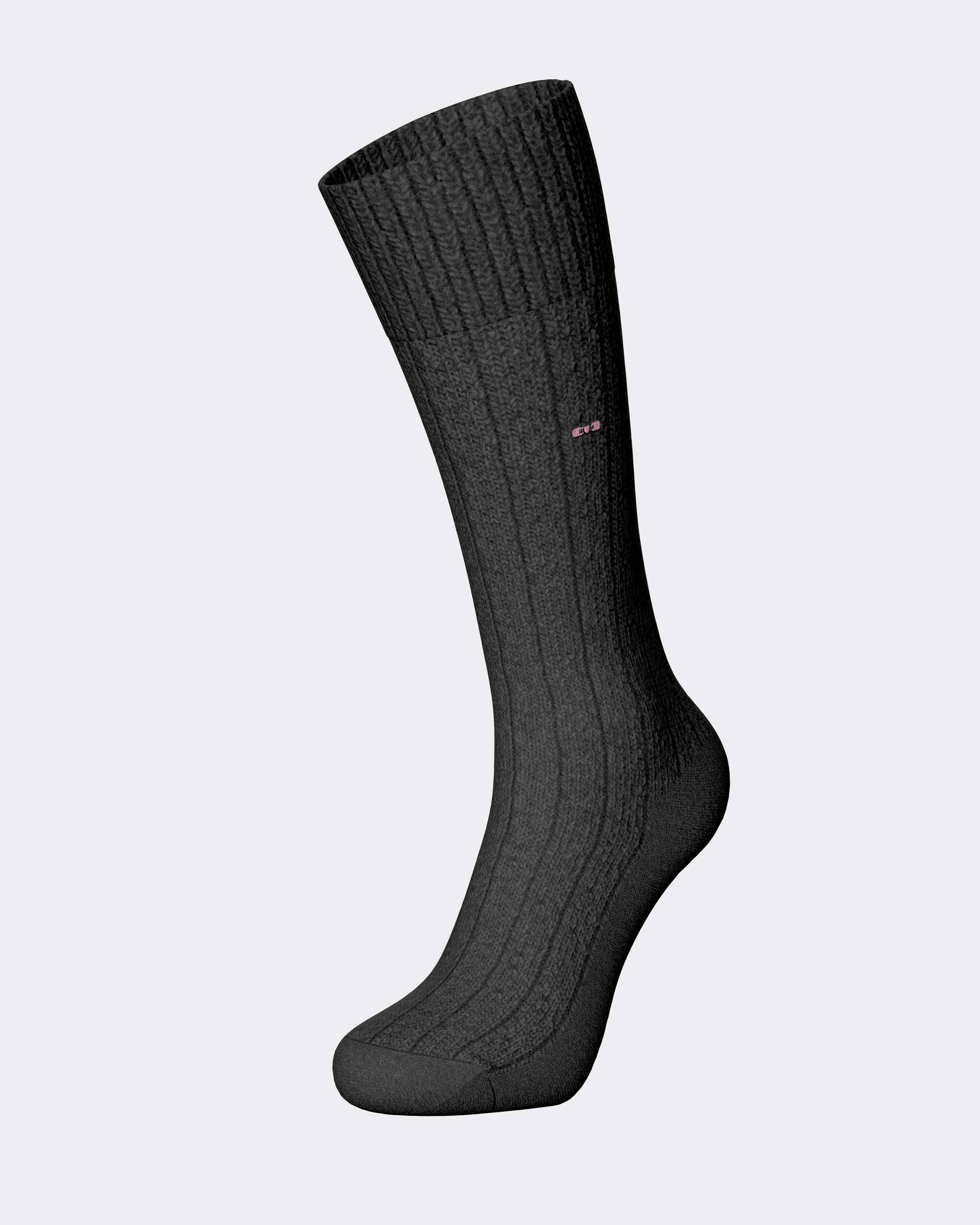 Ribbed woollen socks