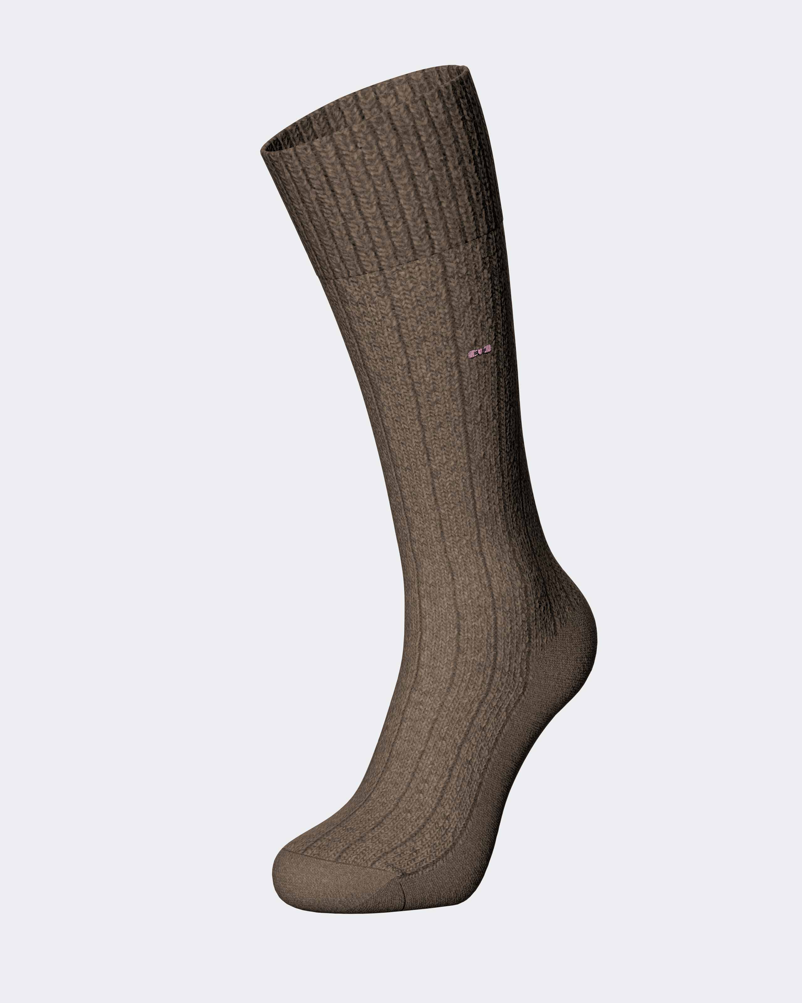 Ribbed woollen socks
