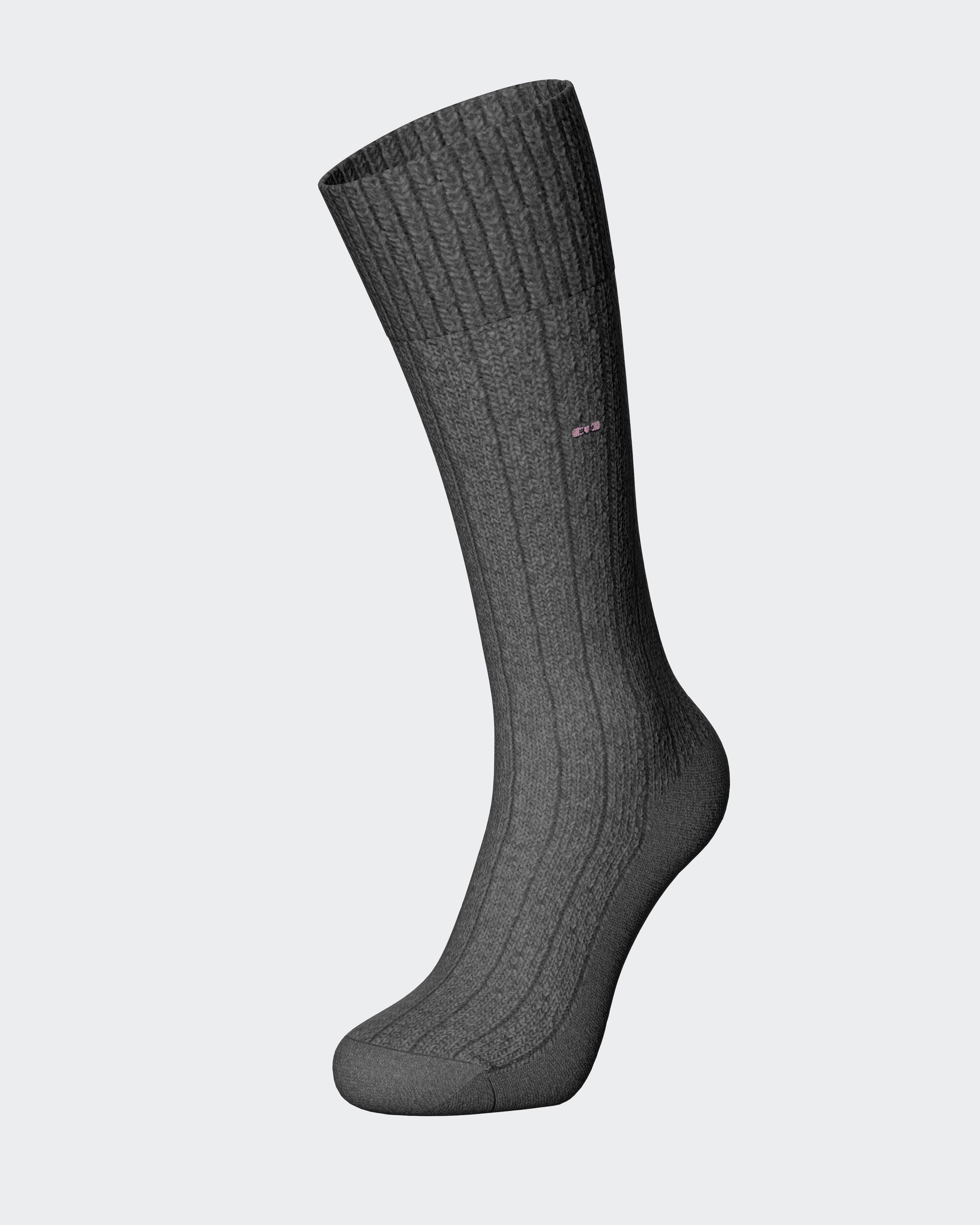 Chaussettes cannelées en laine