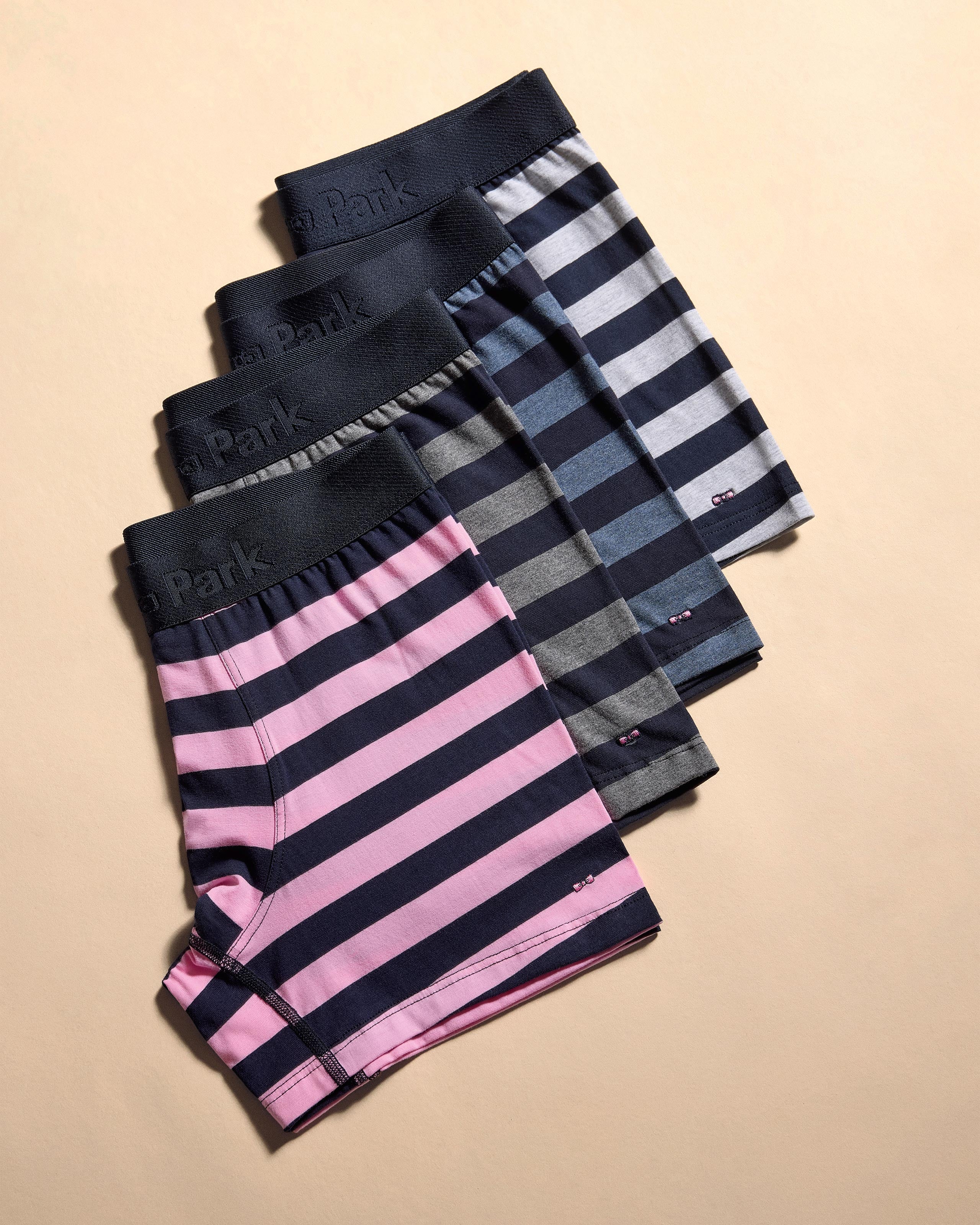 Pack of 2 Eden Park Striped Boxers