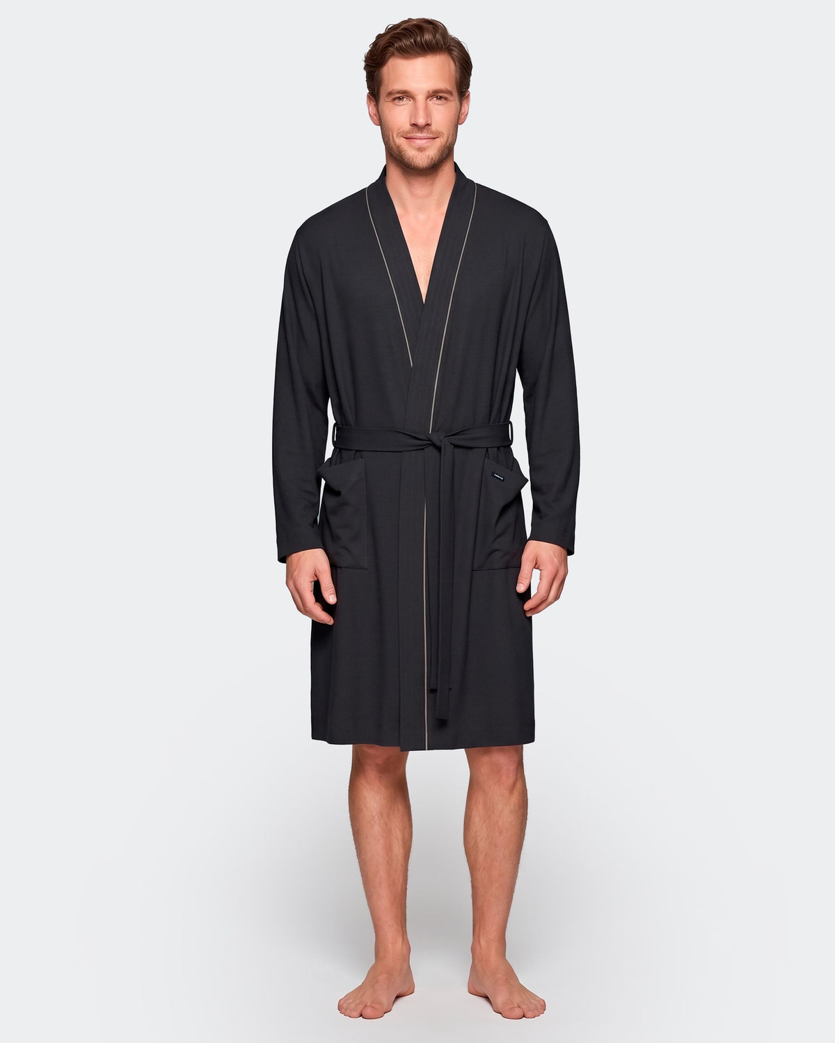 Herren Morgenmantel Soft Premium