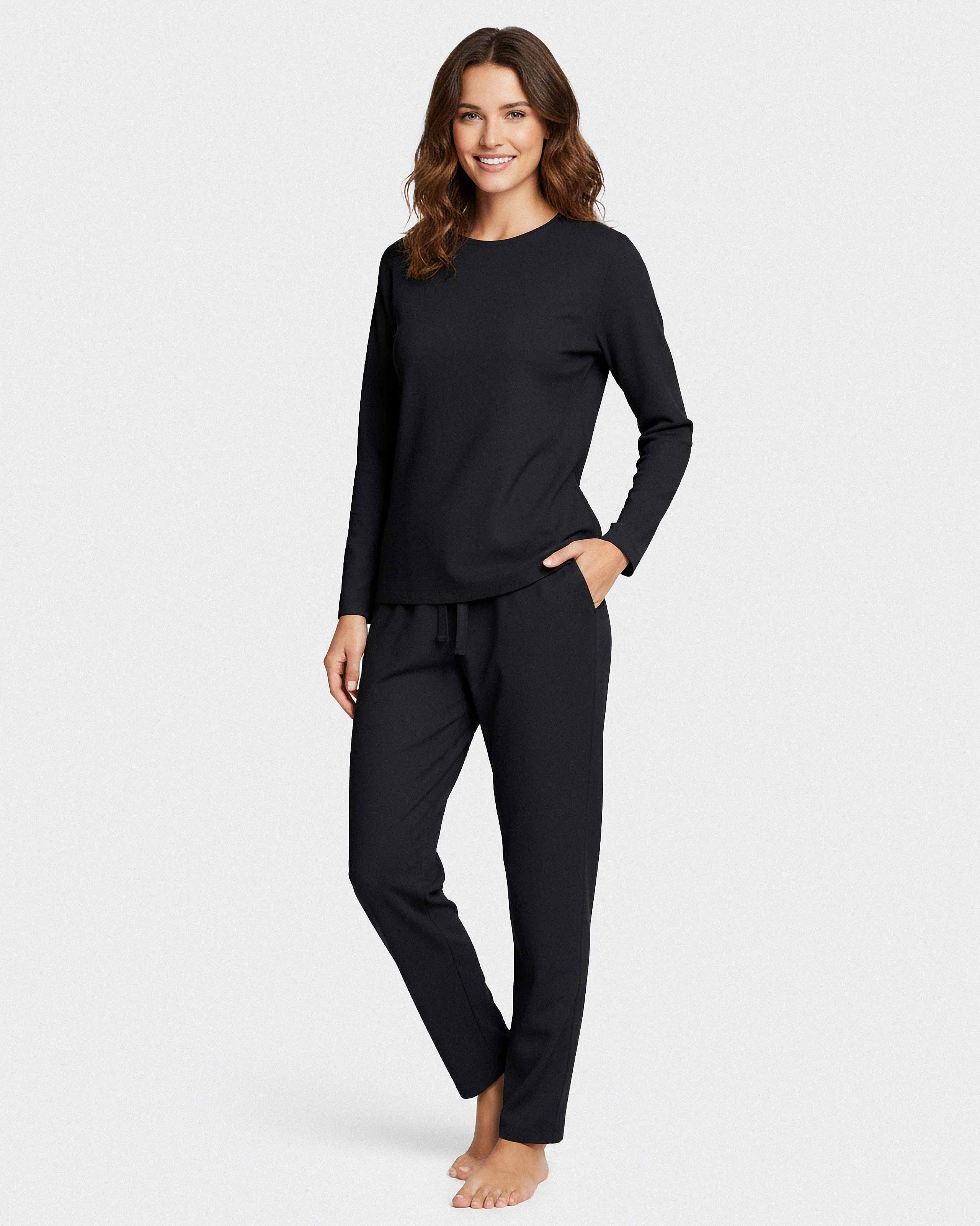 Lyocell long-sleeved pyjamas