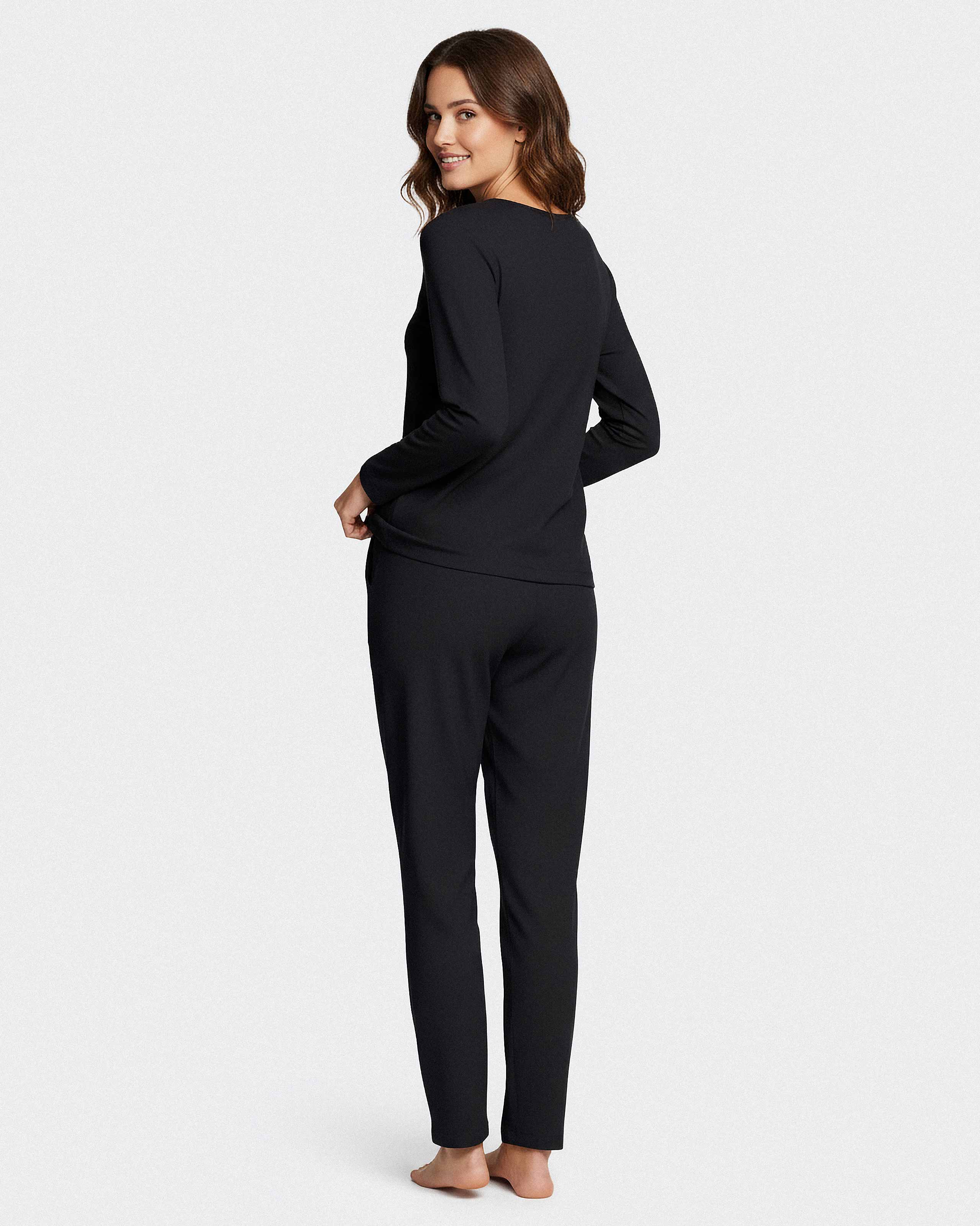 Lyocell long-sleeved pyjamas