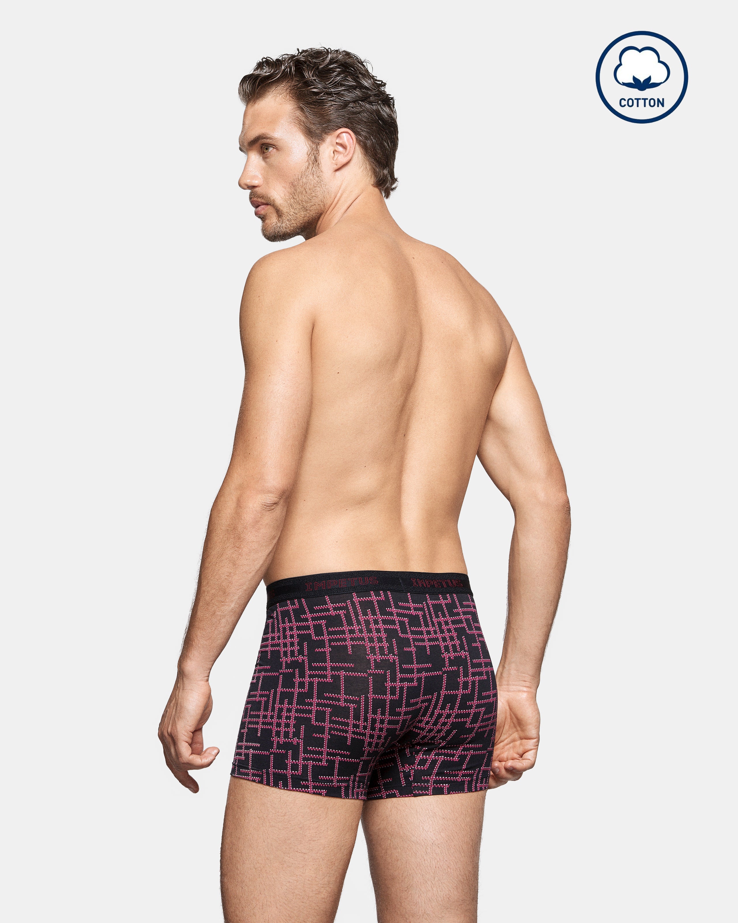 Boxer labyrinth print - G56