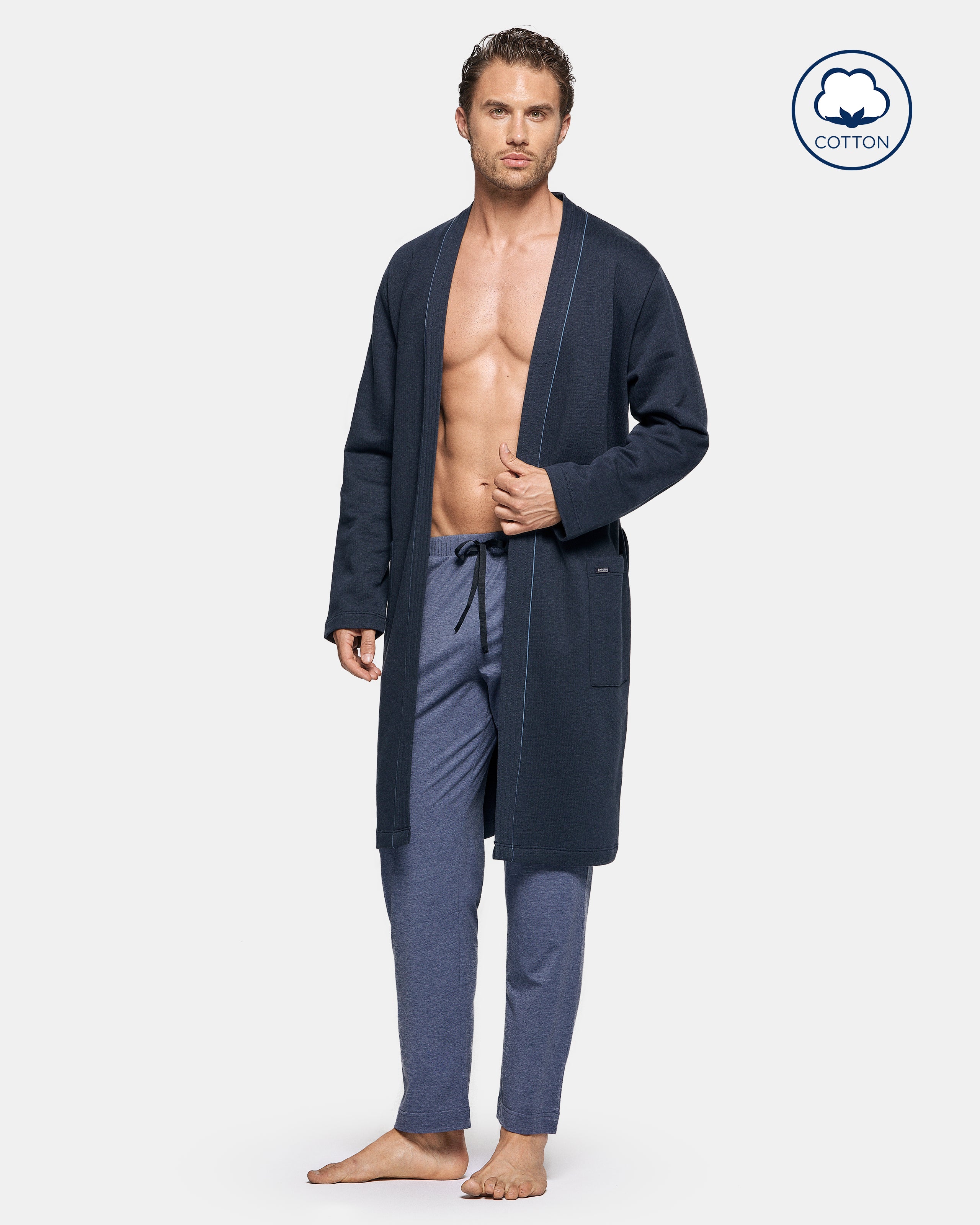 Robe longo em algodão