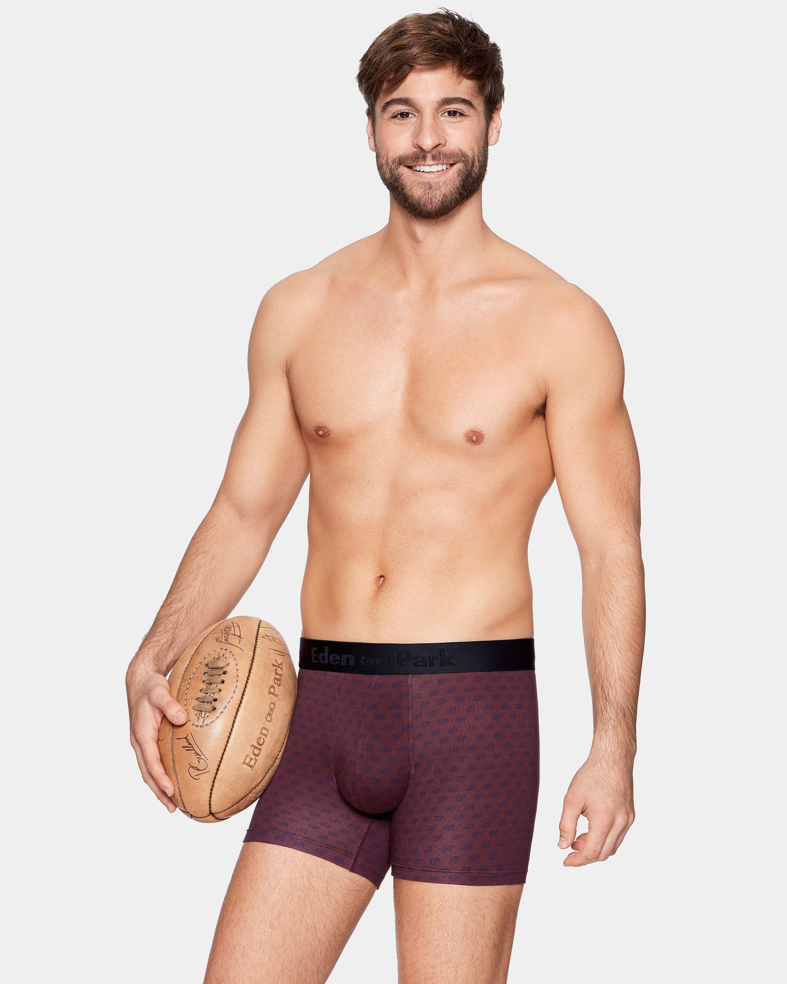 Boxer de homem estampado em Algodão