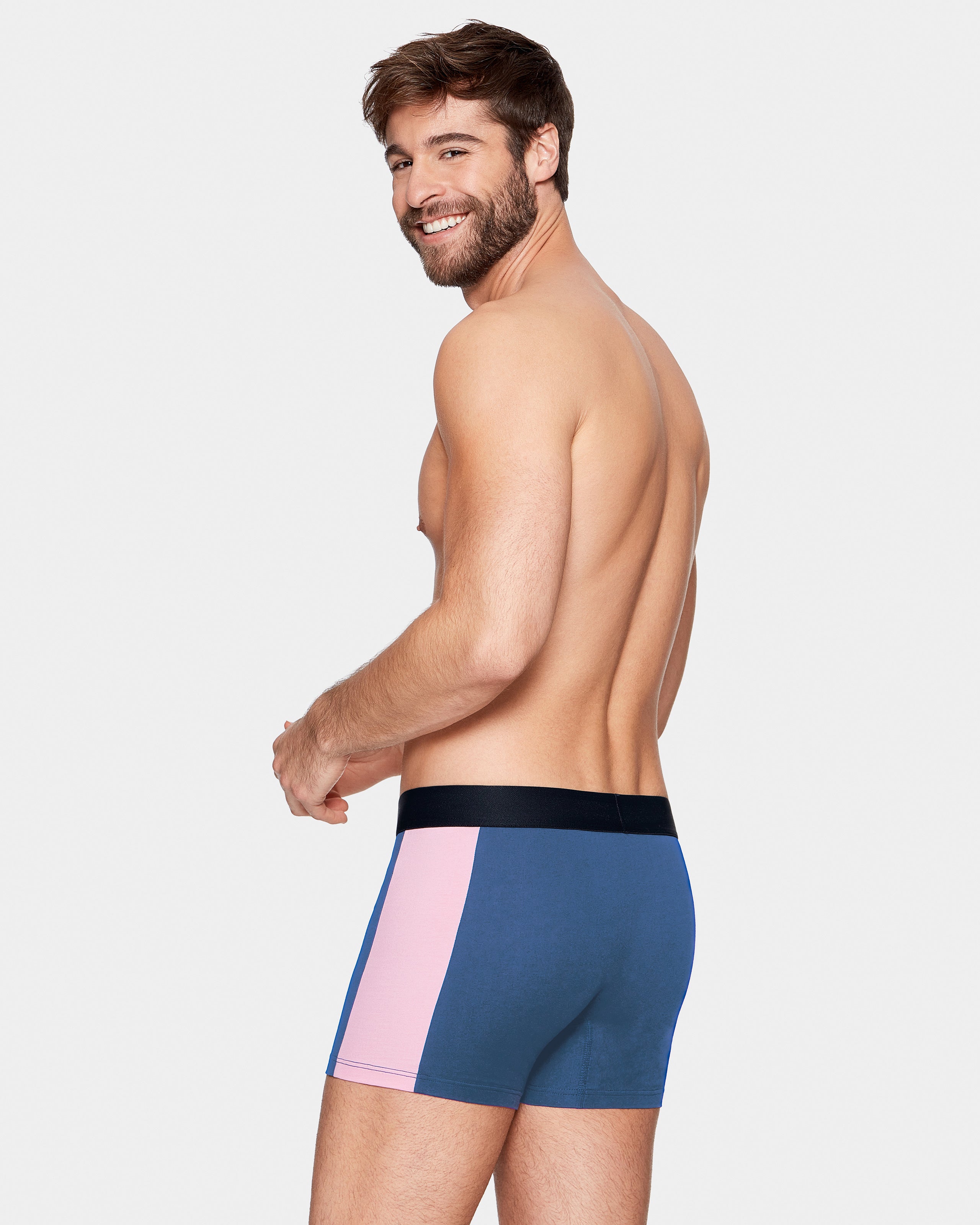 Man's boxer colorblock in Cotton