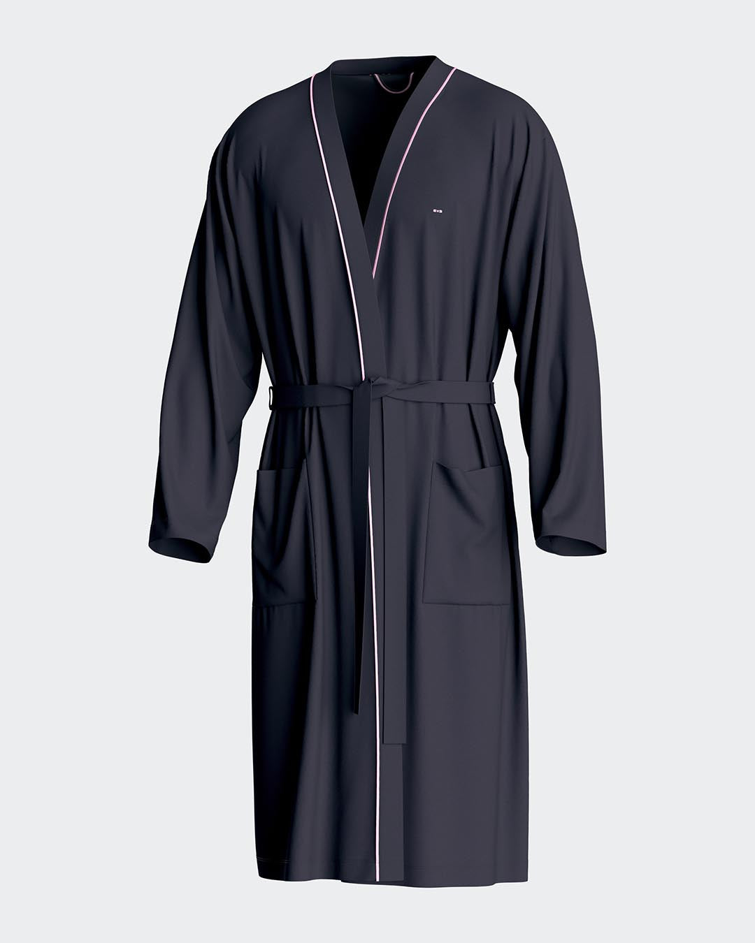 Man's dressing gown in Cotton Polyamide