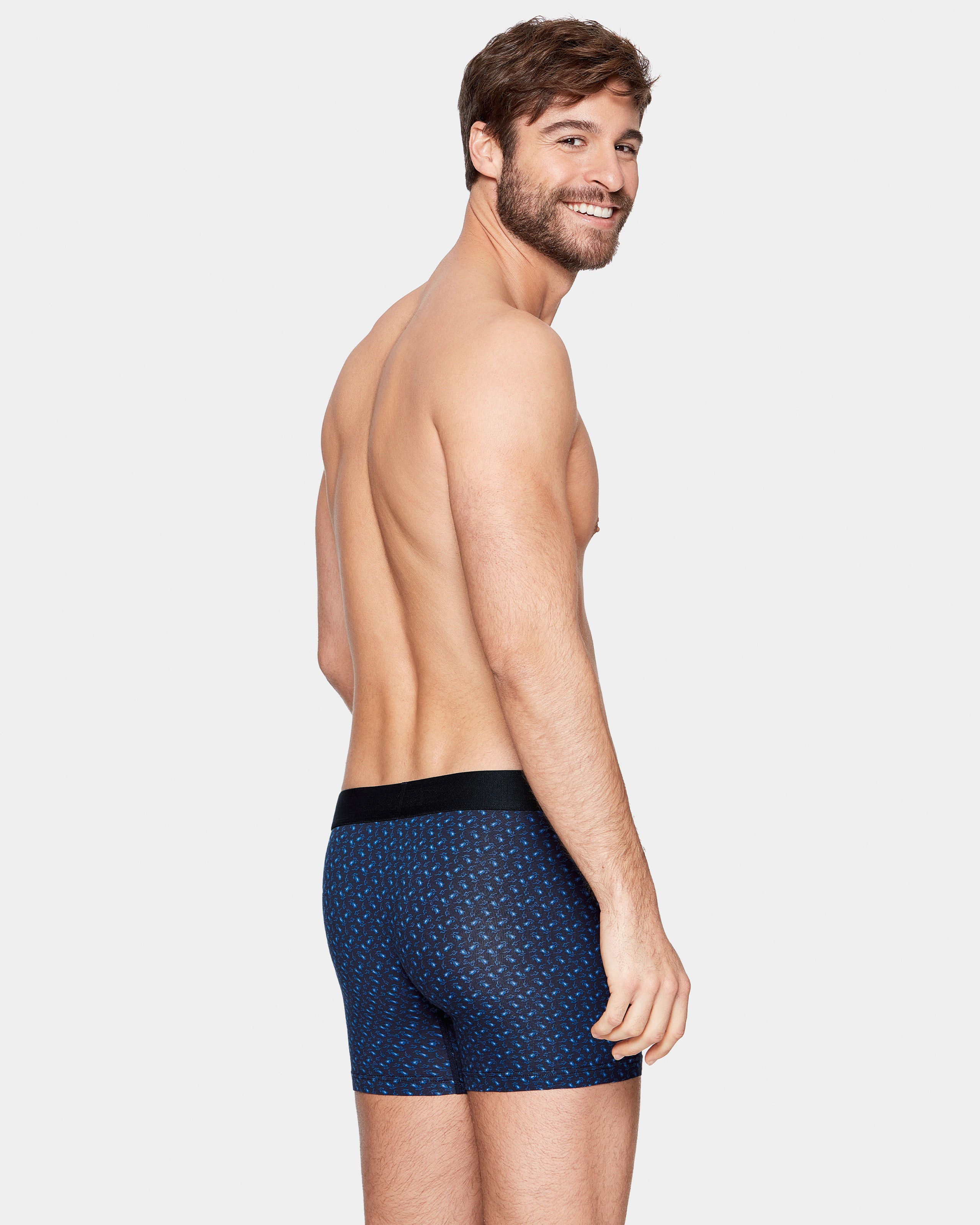 Printed man's boxer in Cotton