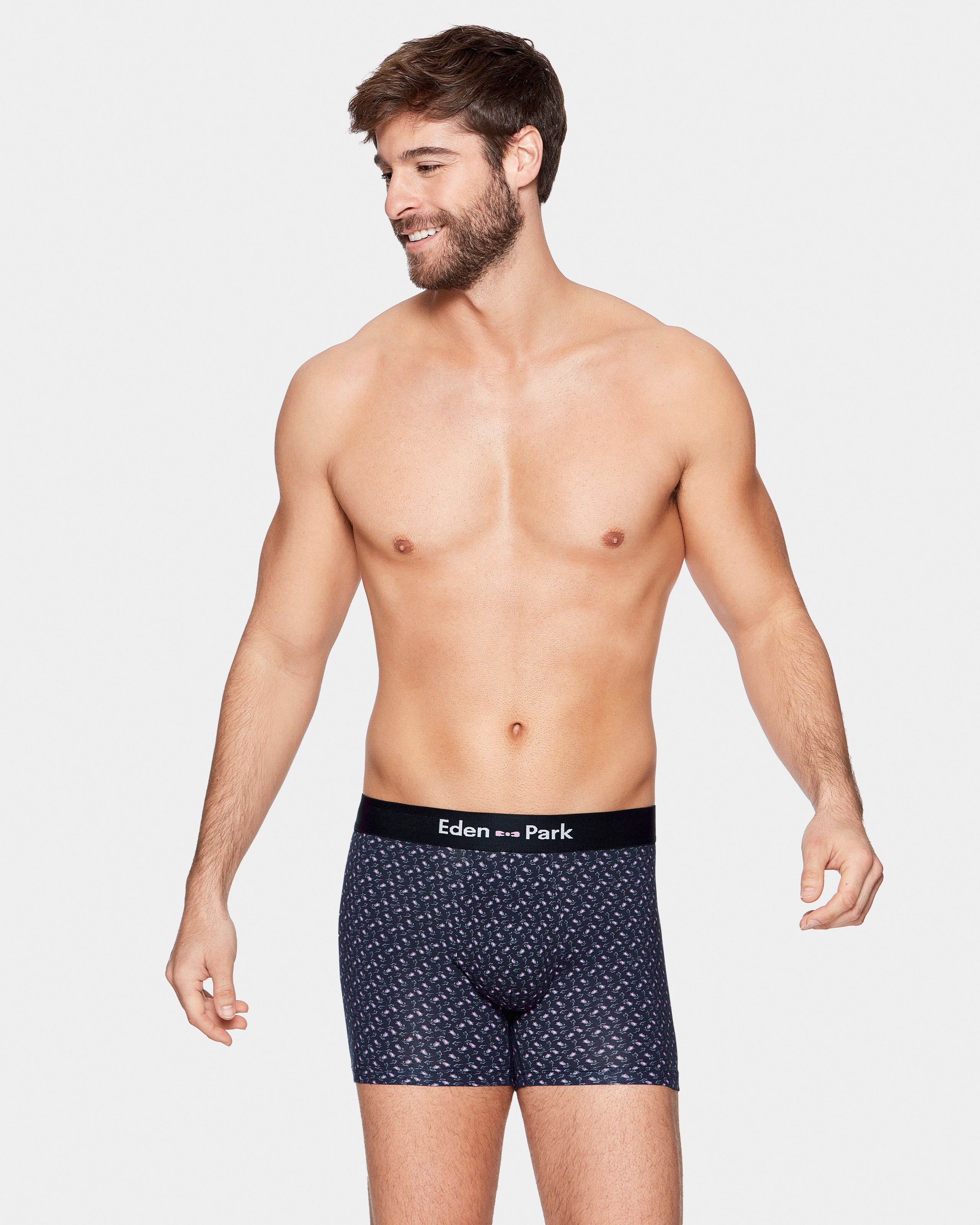 Boxer de homem estampado em Algodão
