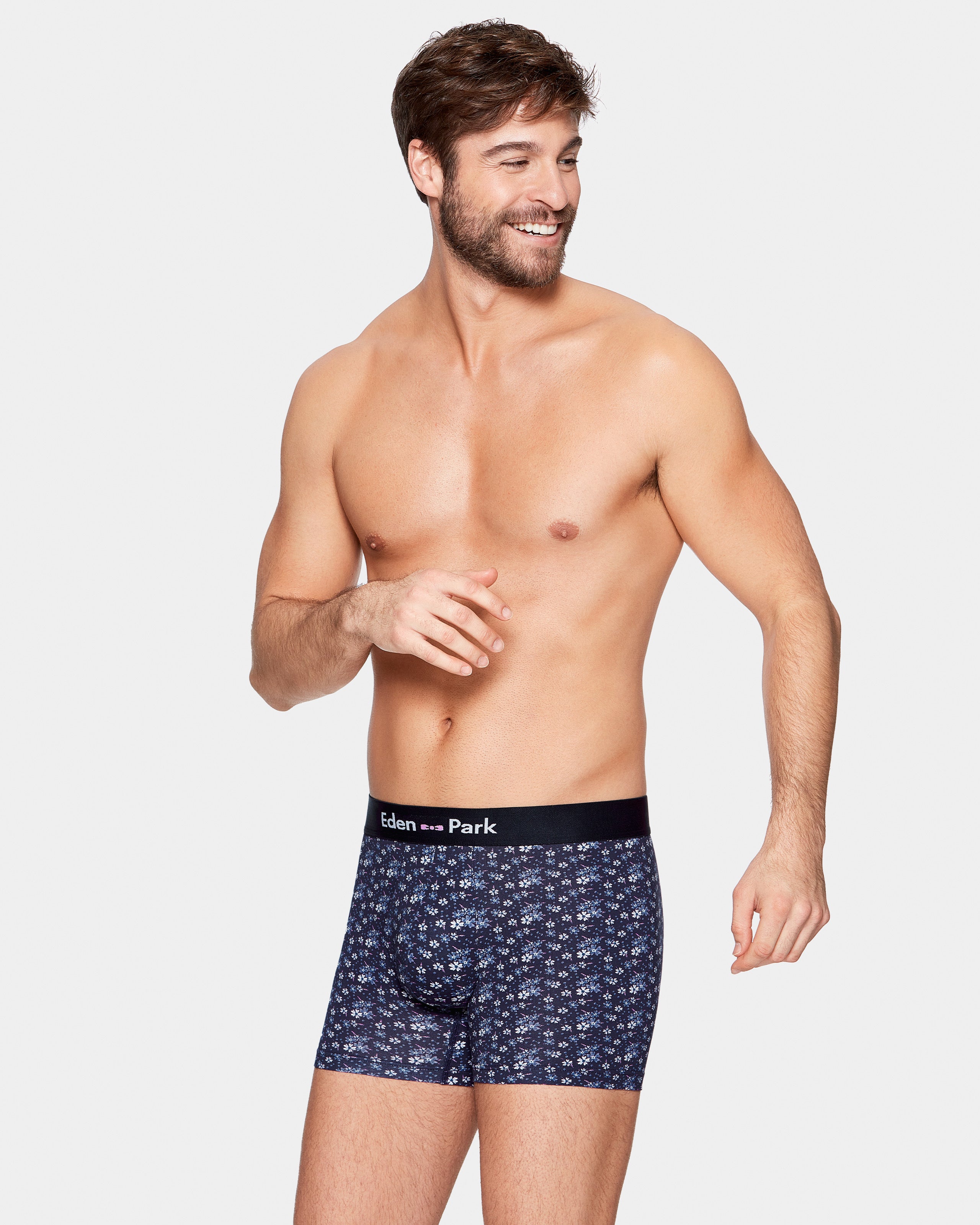 Boxer de homem estampado floral Eden Park