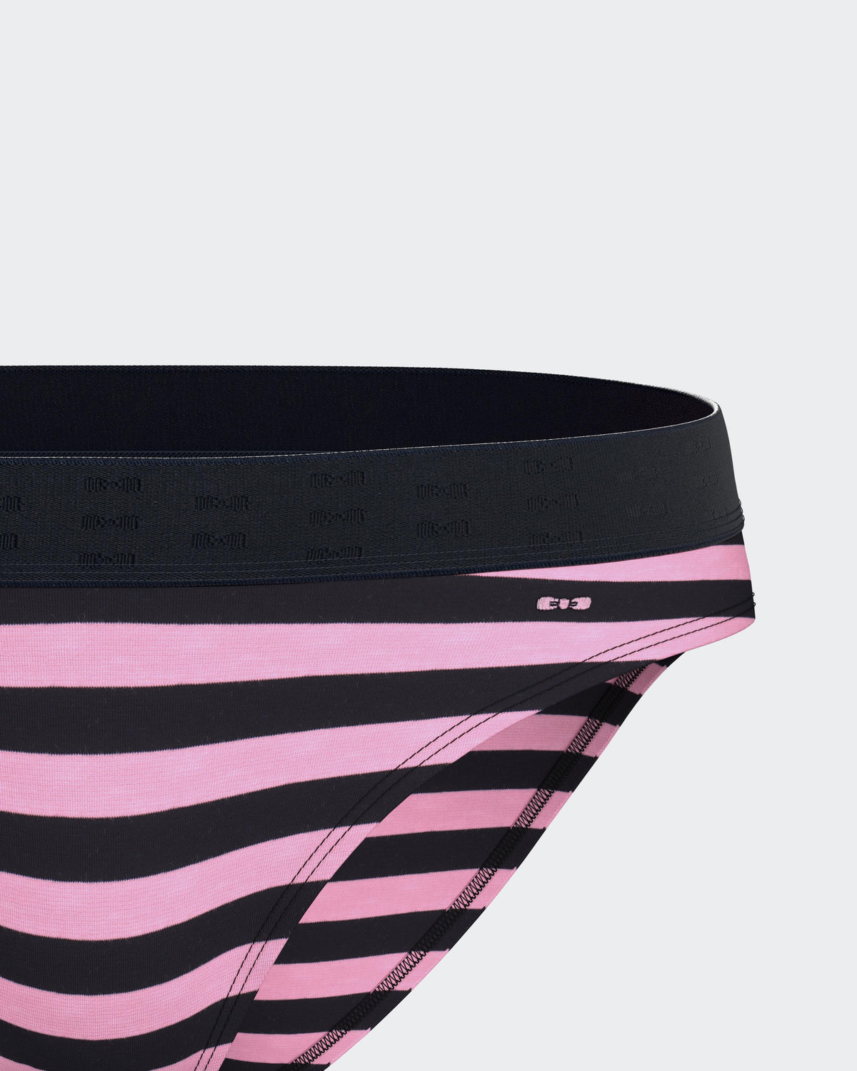 Cueca às riscas em Algodão