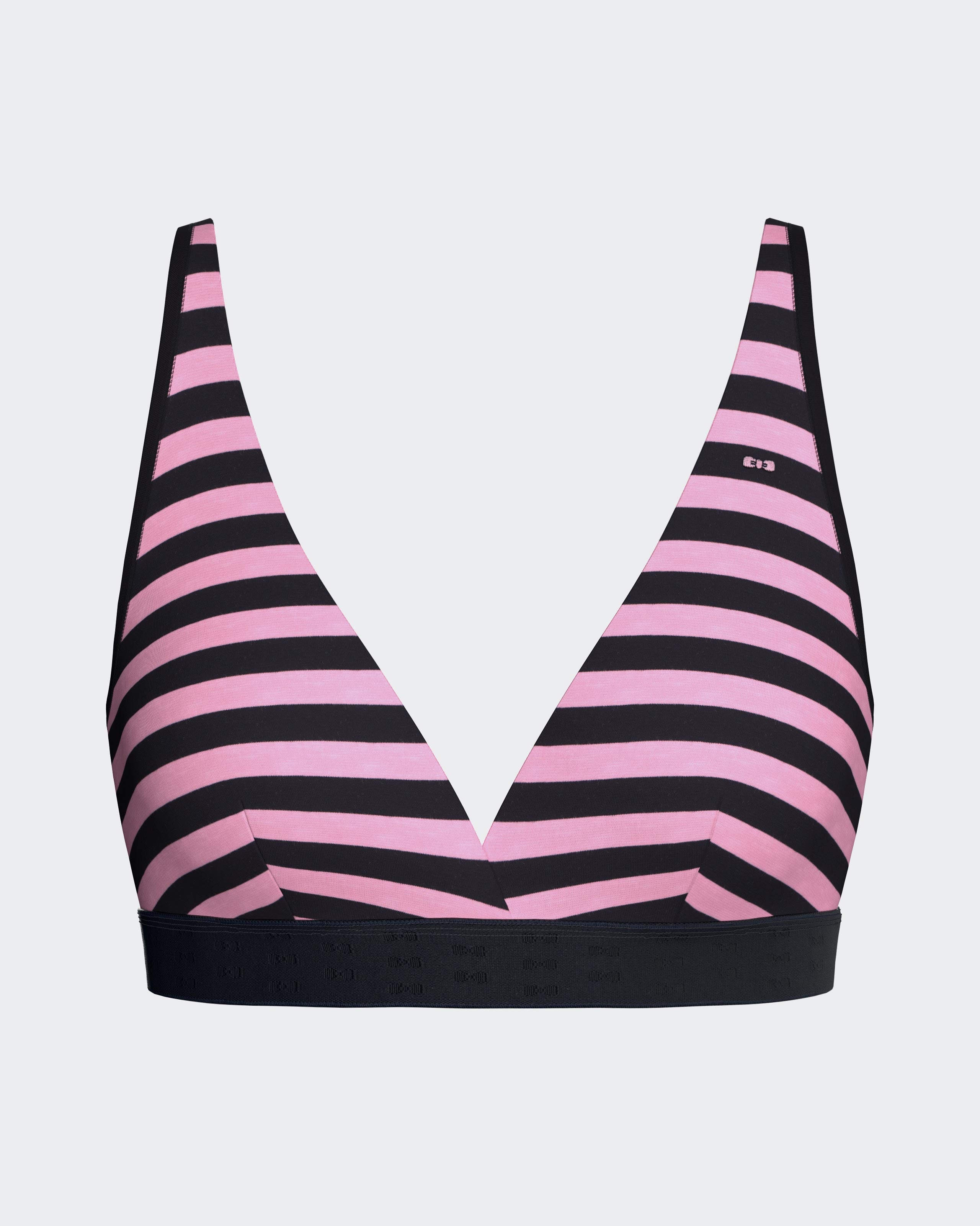 Striped bra in Cotton