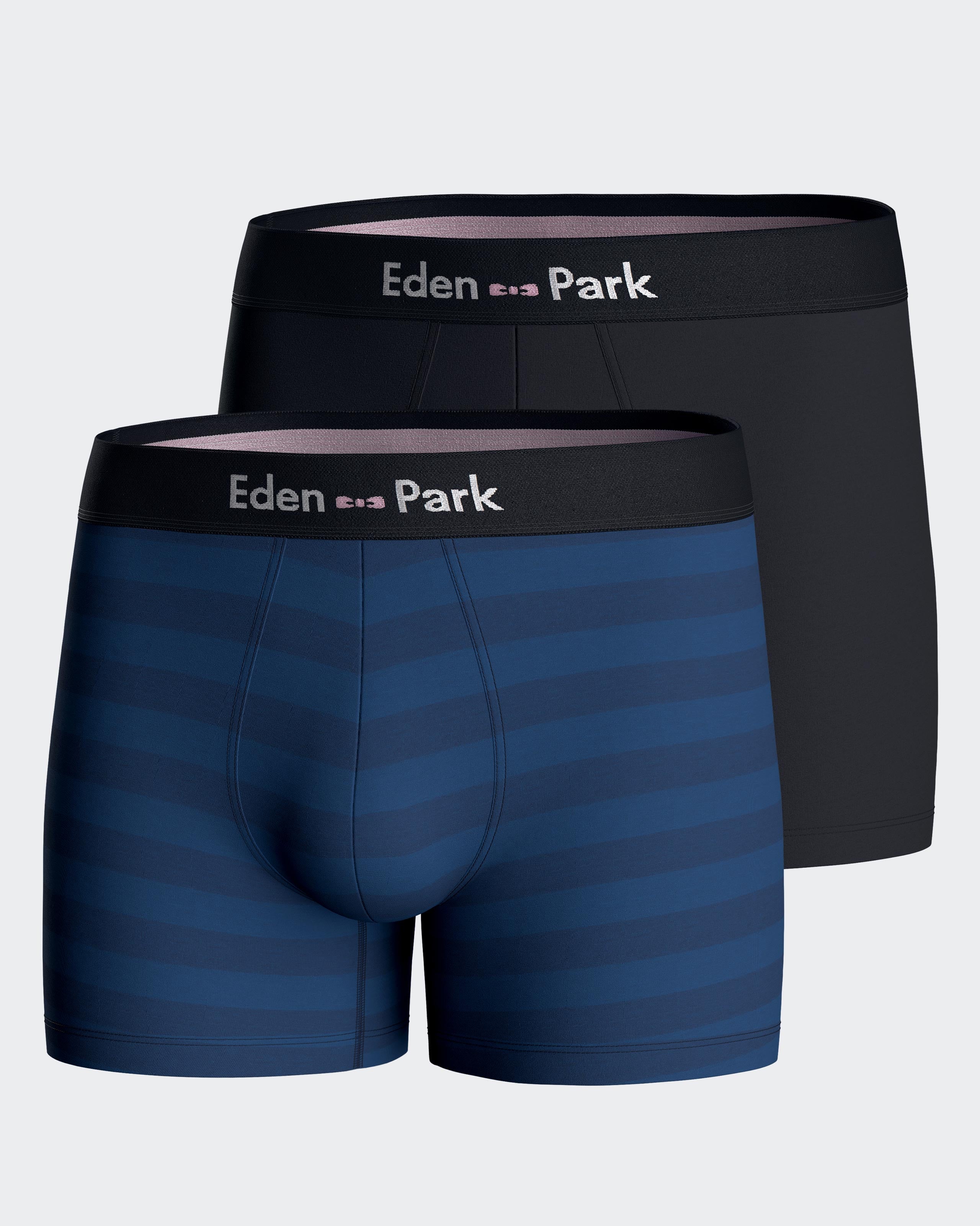 Pack 2 plain boxers Eden Park