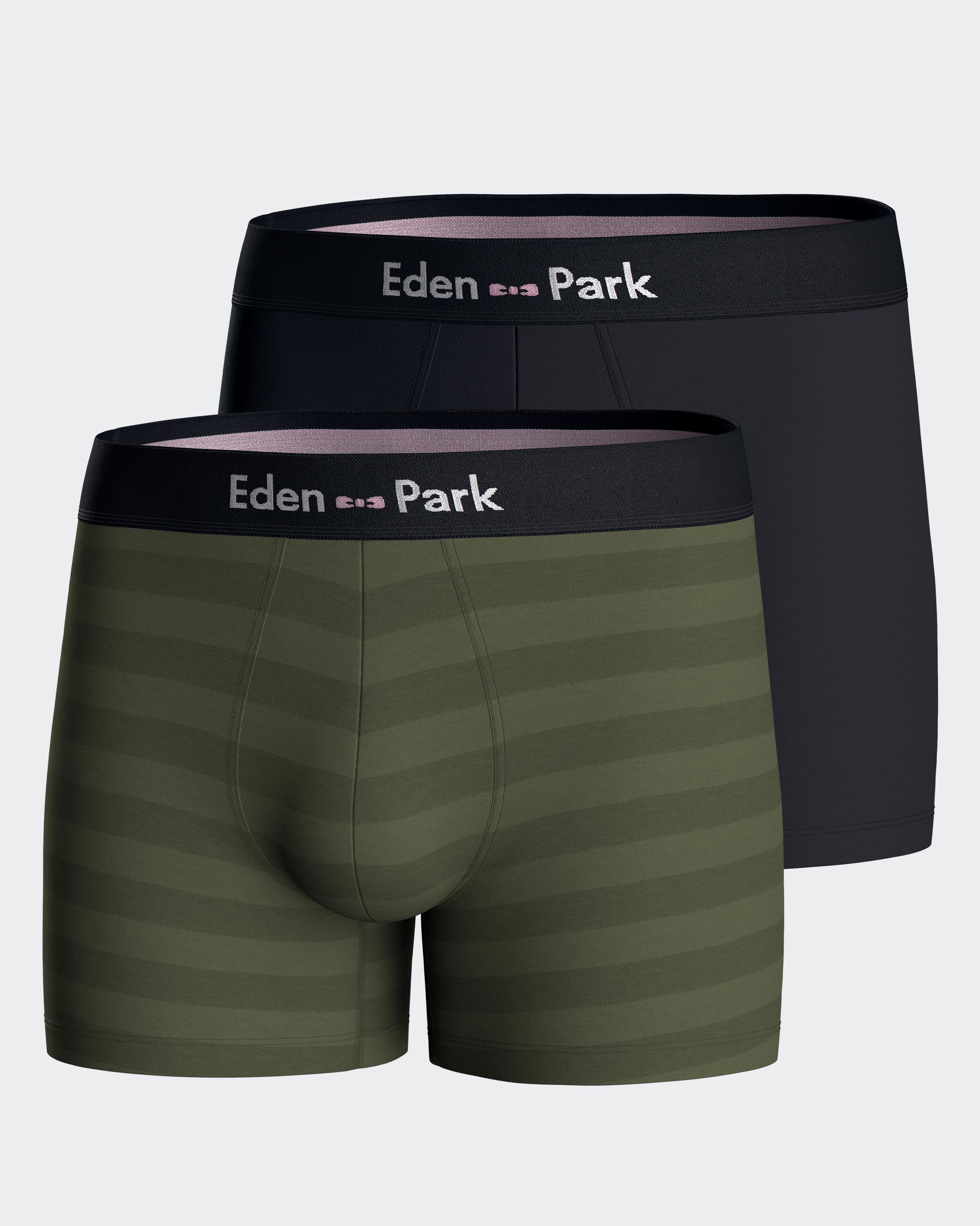 Pack 2 plain boxers Eden Park