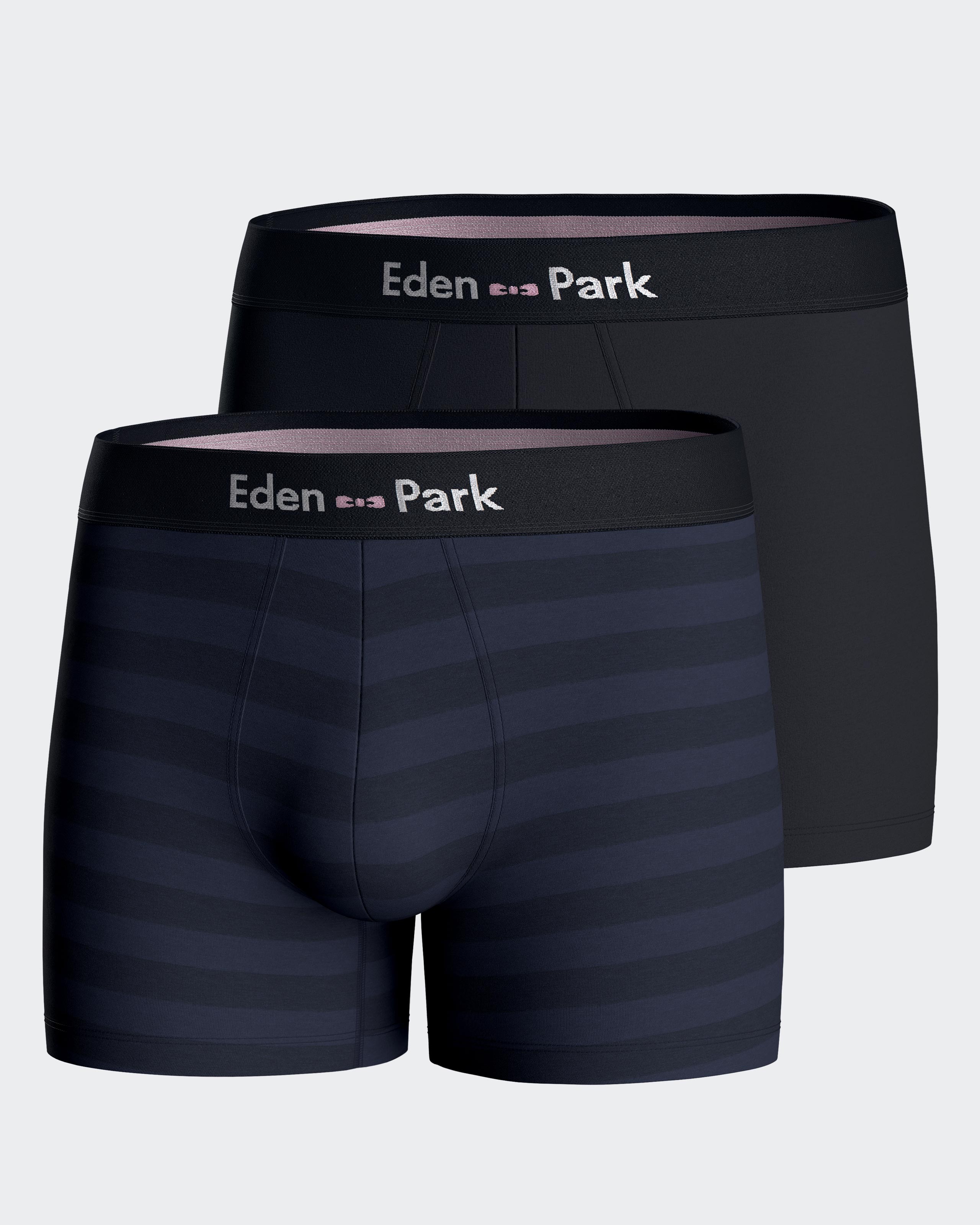 Pack 2 plain boxers Eden Park