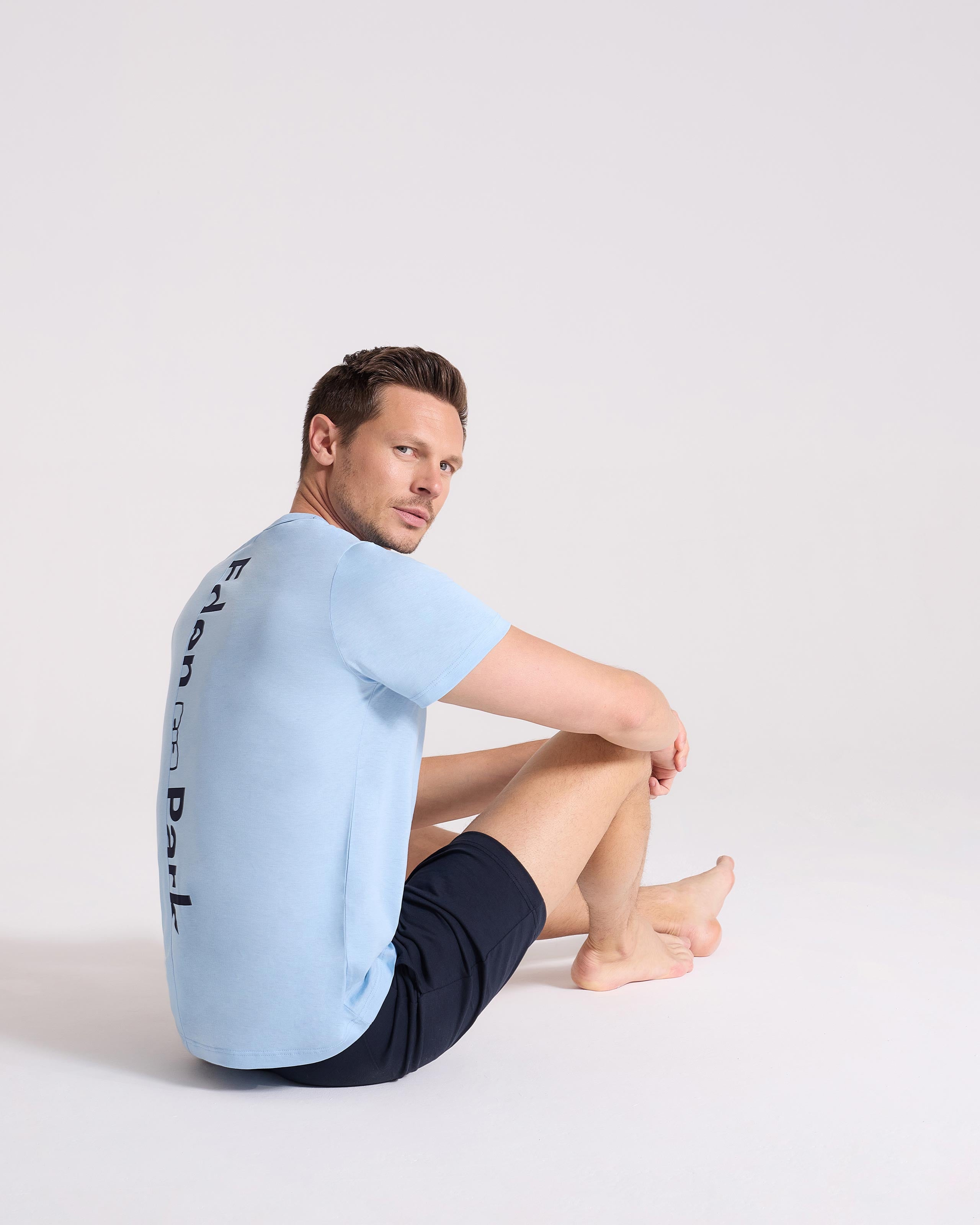 Pyjama avec logo au dos en coton