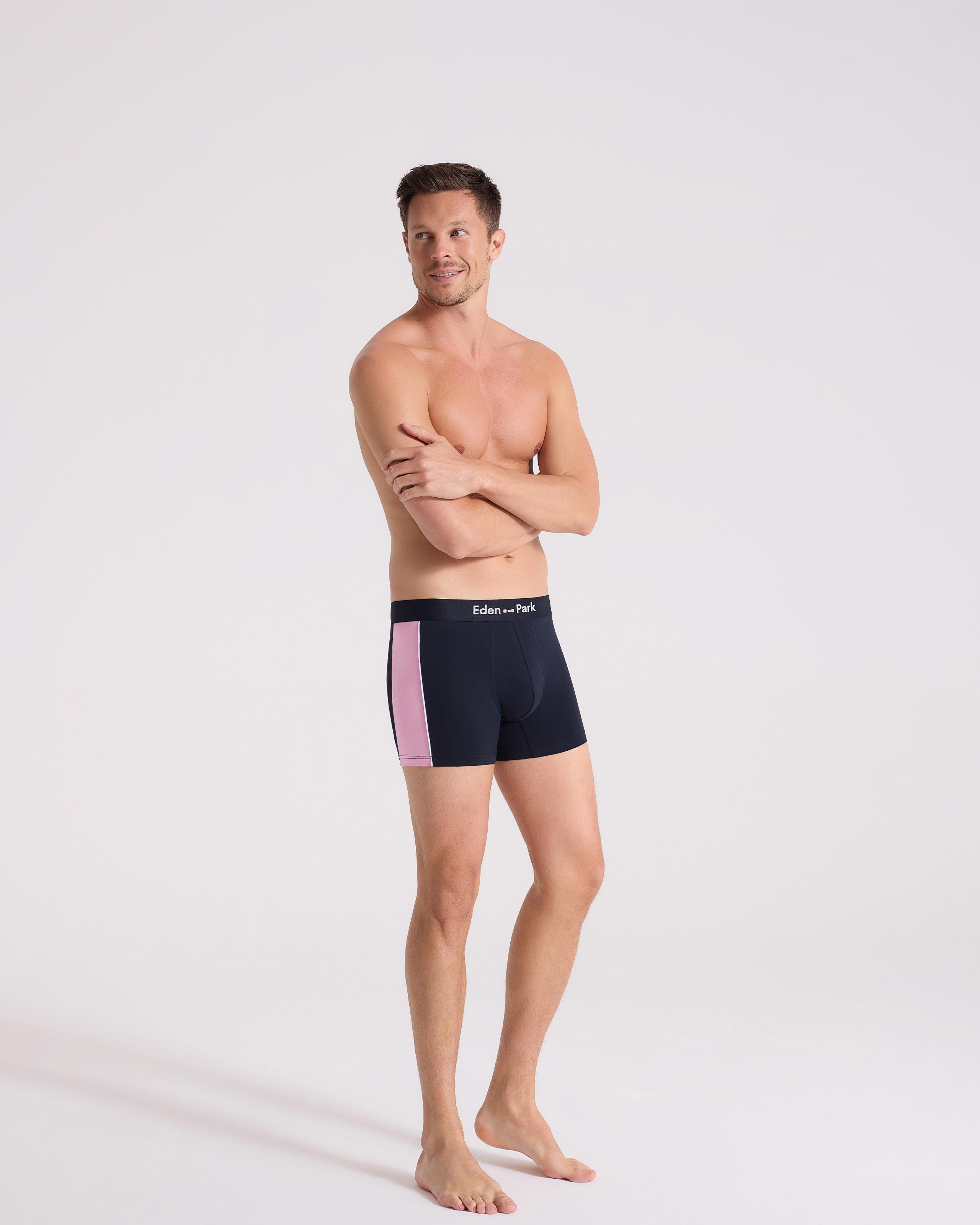 Boxer colorblock en coton