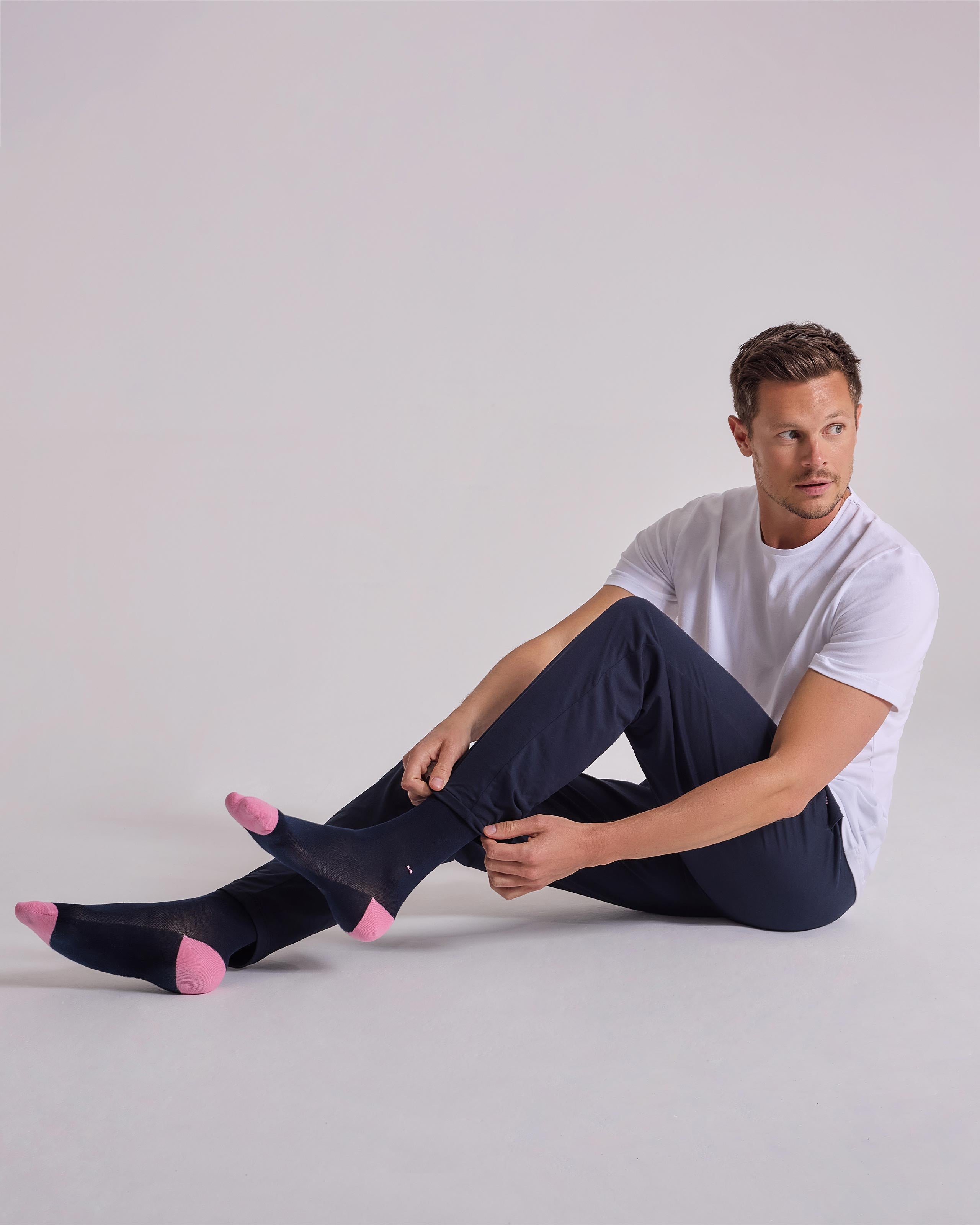 Pantalon uni en coton