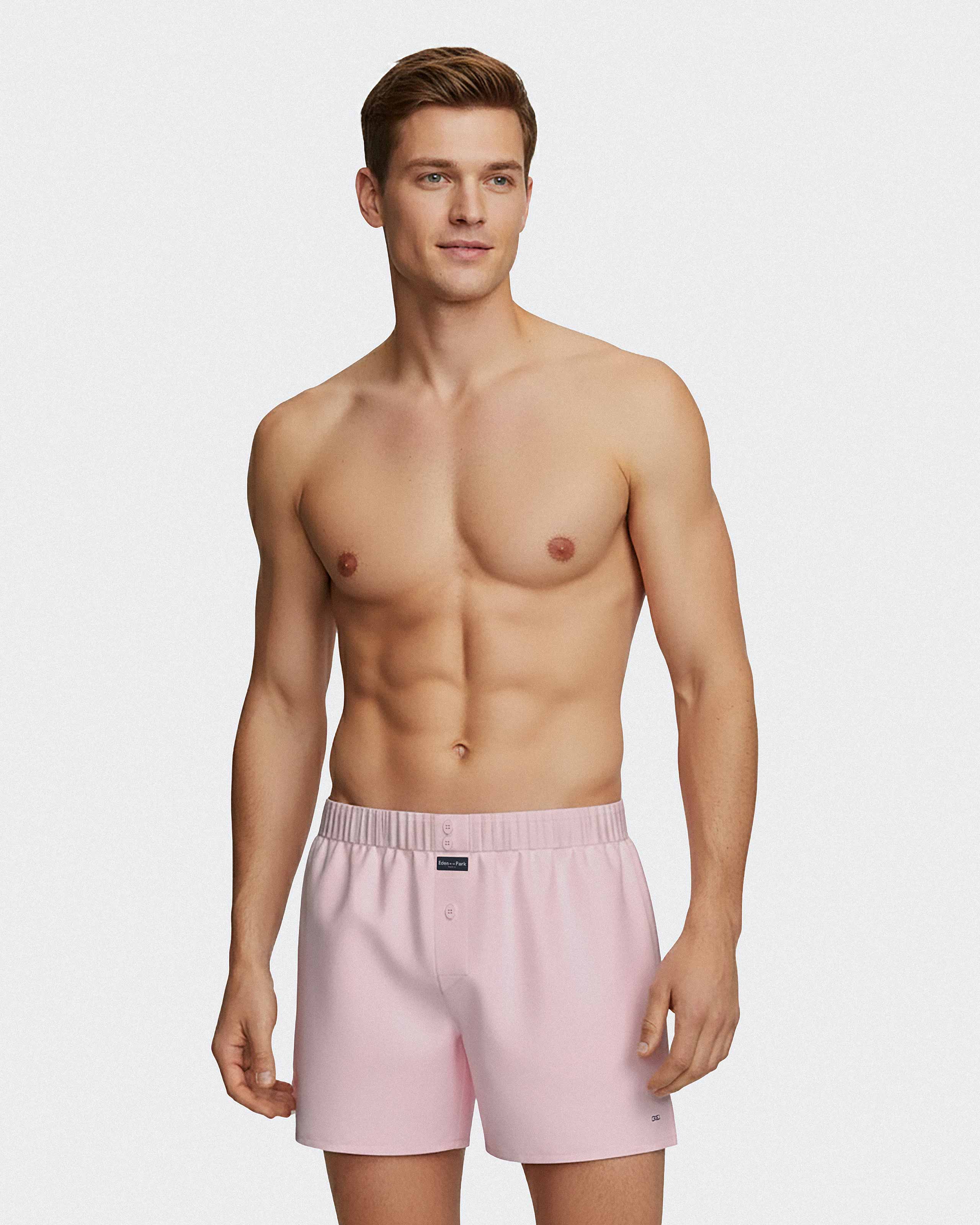 American Boxershort liso en algodón