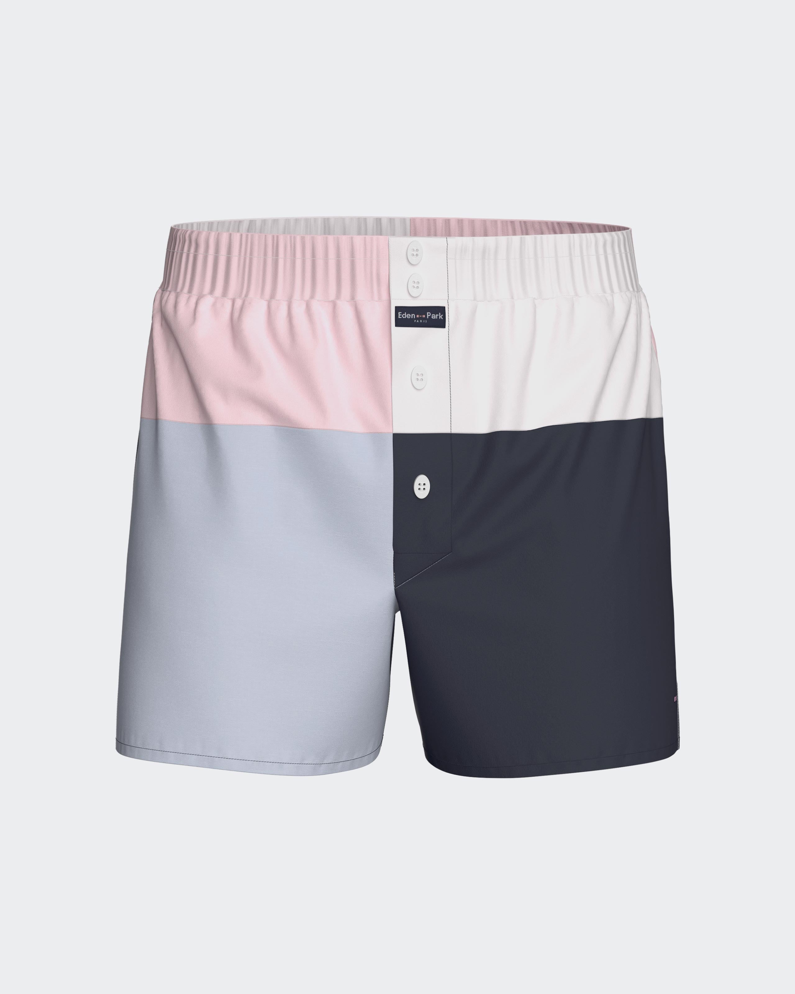 American Boxershort colorblock em algodão
