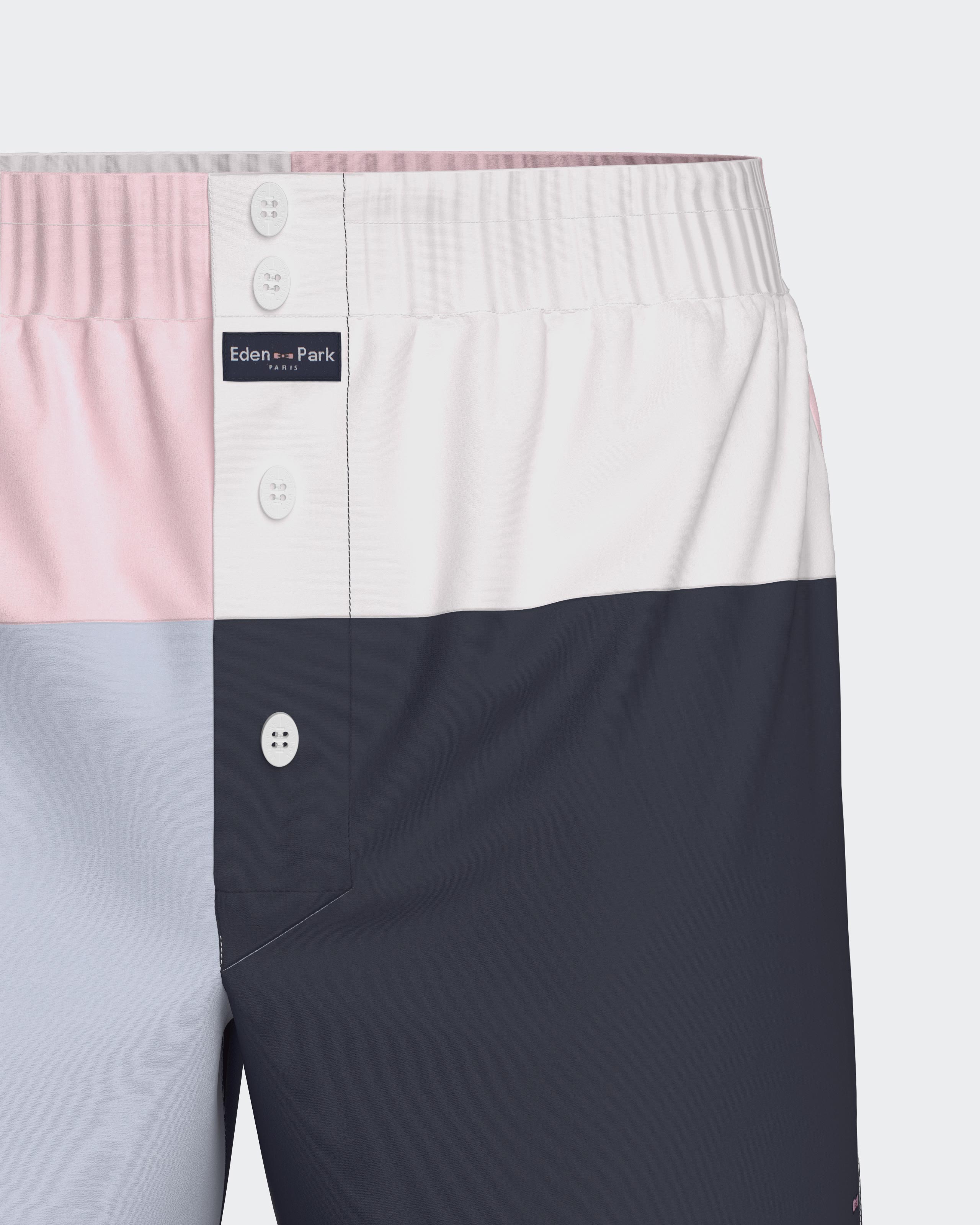 American Boxershort colourblock in cotton